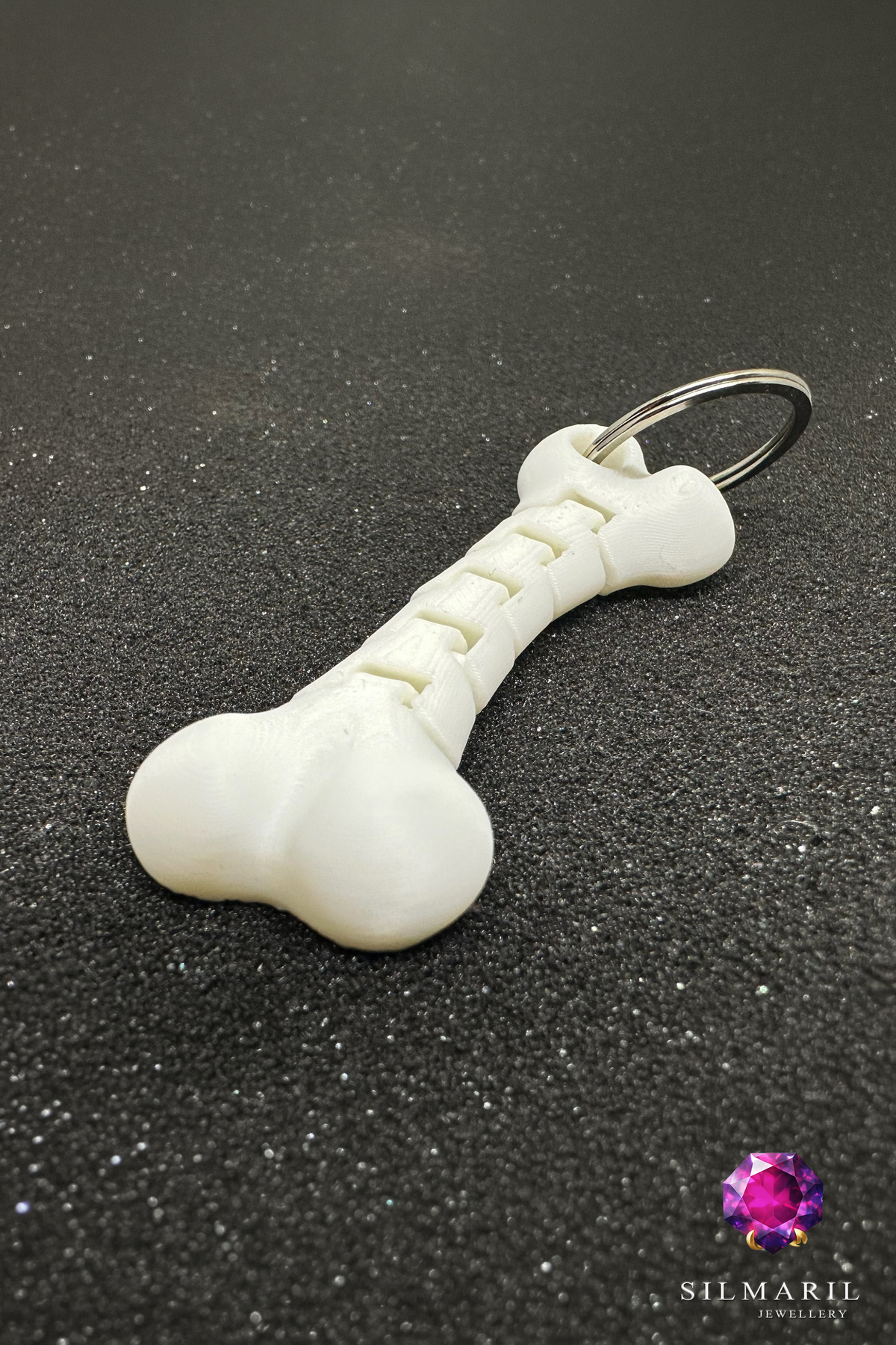 Hareketli Kemik Anahtarlık – 3D Baskı Eklemli Tasarım Anahtar Aksesuarı Dekoratif Çanta Süsü — Silmaril Store — Anahtarlık (6)