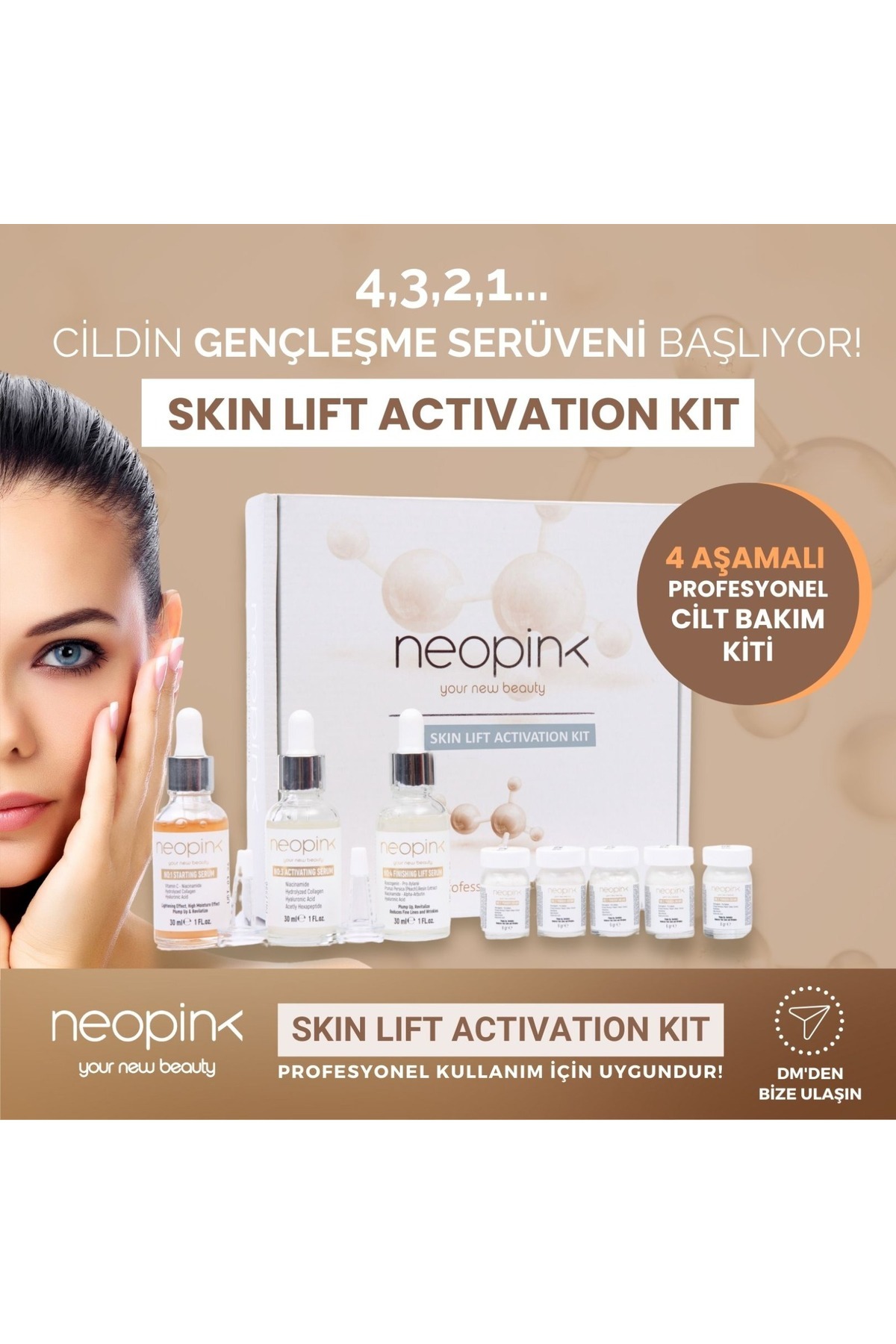 pichipockさん専用　FACE ART METHOD 2点セット neopink Dolgu Tozu Protokolü Cilt Bakım Seti (Sadece Profesyonel