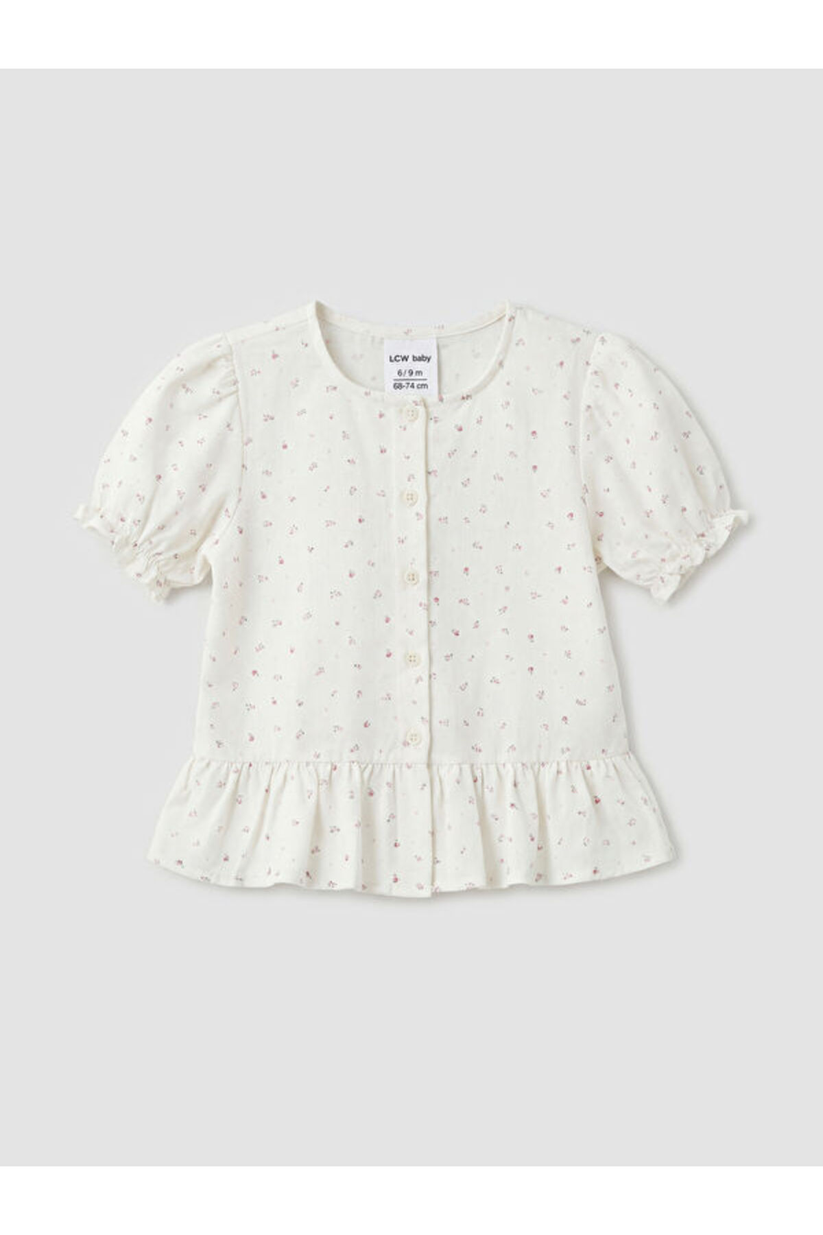 LC Waikiki RMZ GİYİM FARKIYLA Kız Çocuk Balon Kollu Gömlek fotoğrafı 2 (önizleme)