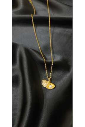 fabjewelleryy incili çelik kolye