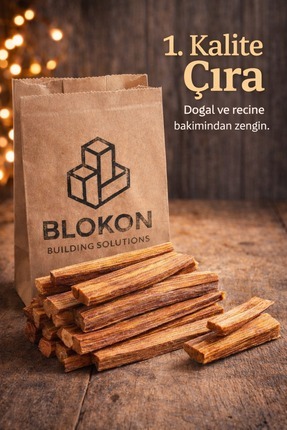 BLOKON Çam Çırası Yağlı 1 KG Temiz ve Bol Reçineli (Mangal Tutuşturucu// İçme...