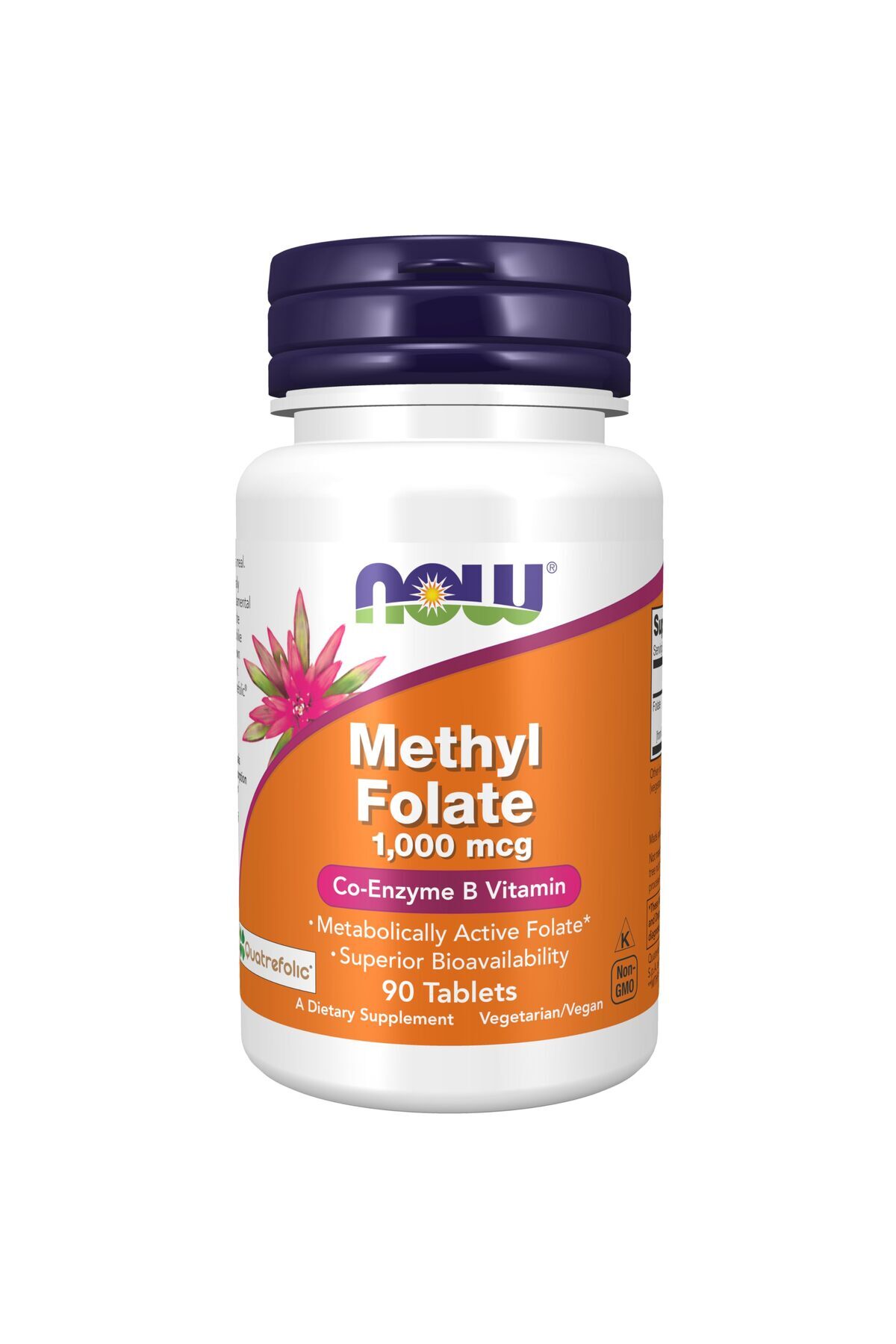 Now Foods Methyl Folate Vitamin B9 Folate - Folic Acid Co-Enzyme B ...