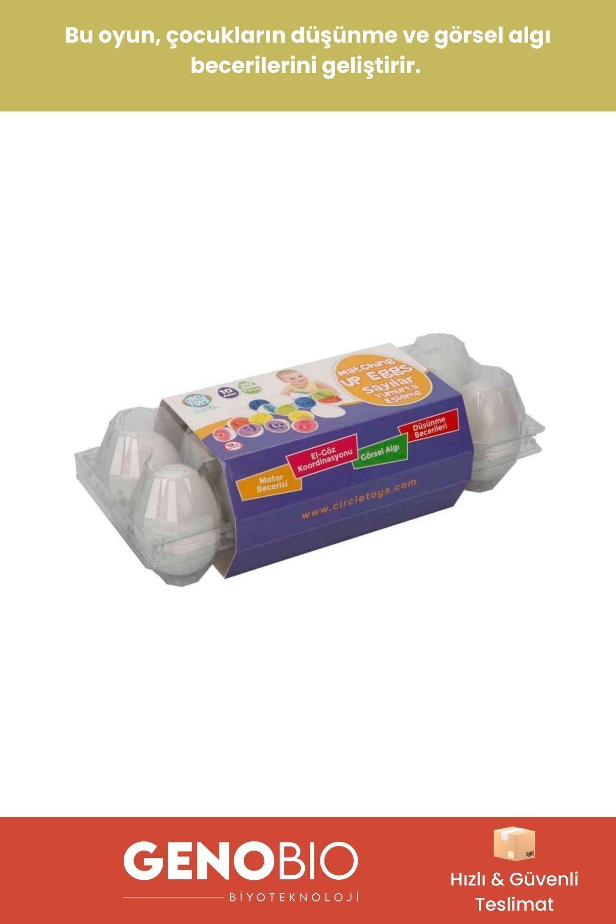 GenoBio #OkulÖncesi Sayı Eşleştirme Oyunu Eğitici Yumurta Oyuncak Renk Şekil Eşleştirme Zeka Gelişmi Seti fotoğrafı 4 (önizleme)