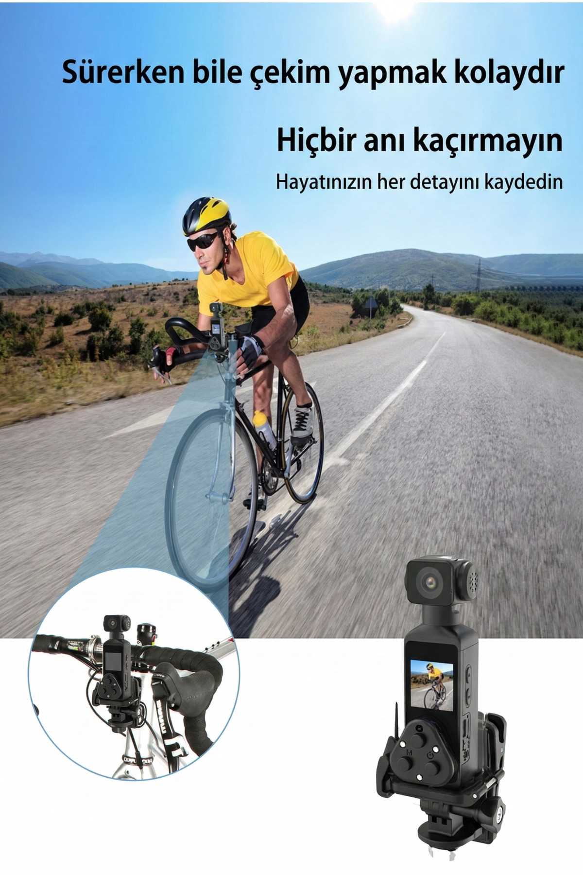 4K Ultra HD Gece Görüşlü Mini Aksiyon Kamerası - Wifi Hareket Sensörlü Güvenlik Kamerası