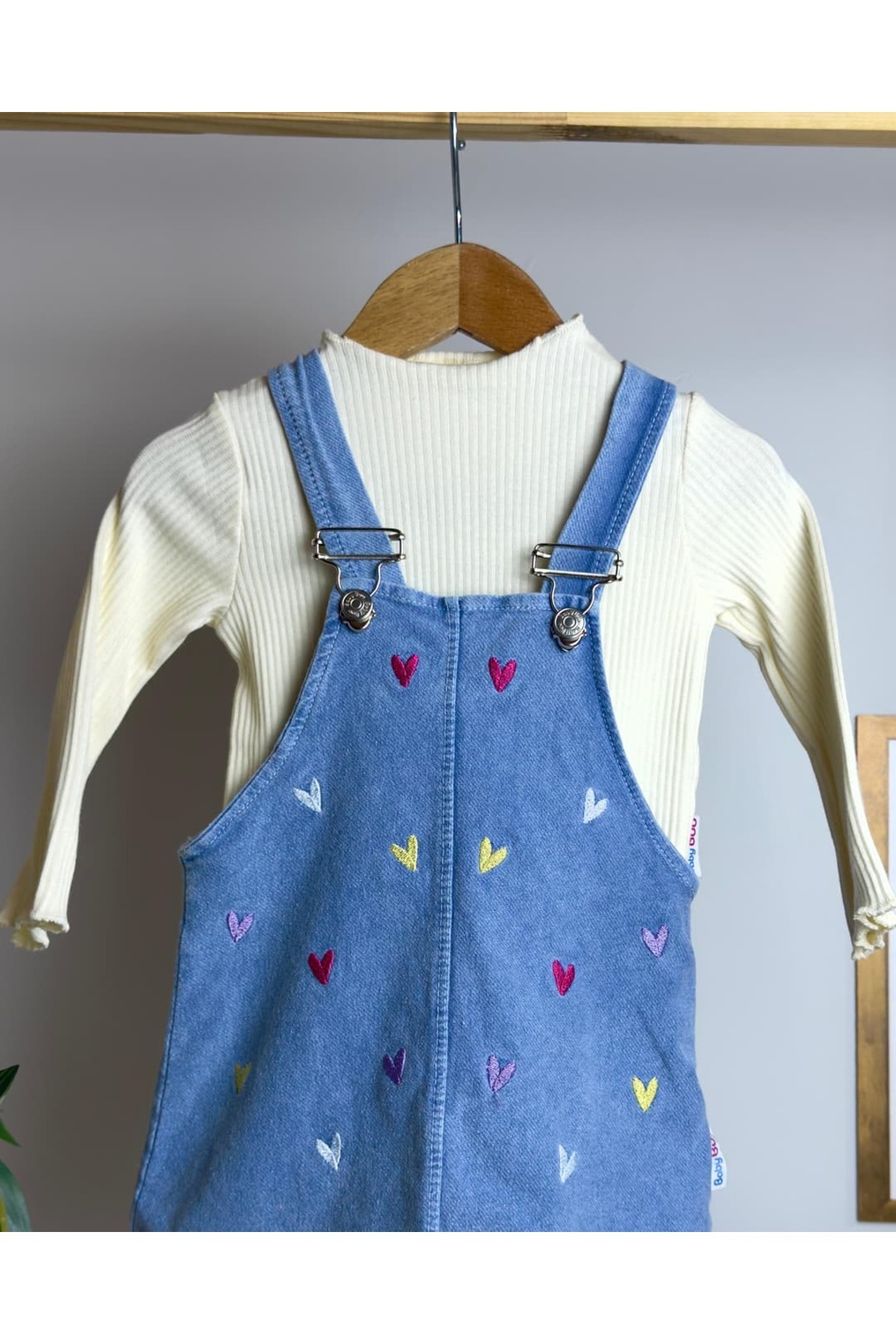 KapsülBebek Kız Bebek Salopet Elbise fotoğrafı 5 (önizleme)