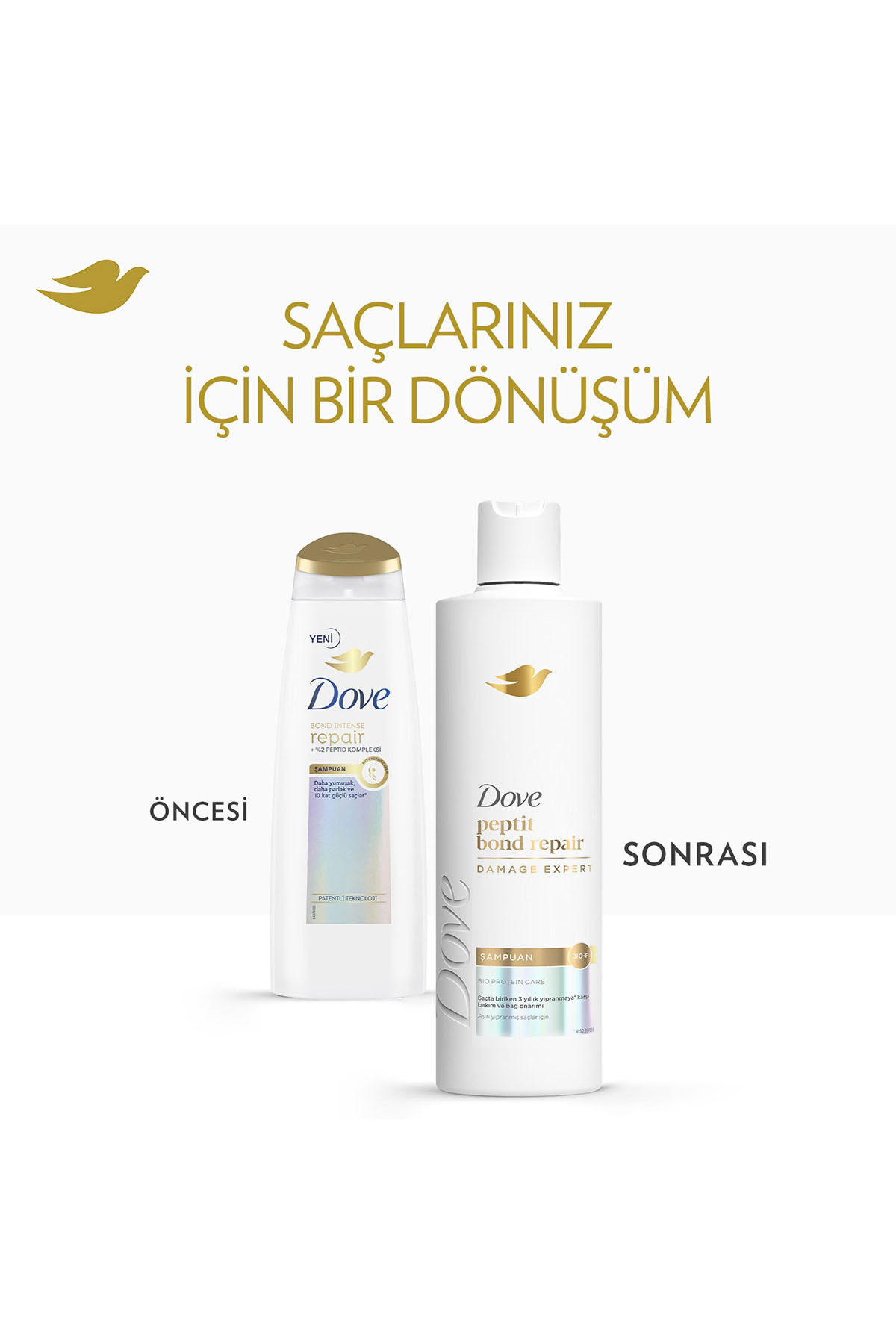 Şampuan Peptit Bond Repair 375 ml x3 — SET.UNİ.10899 — تصویر 6 از 9