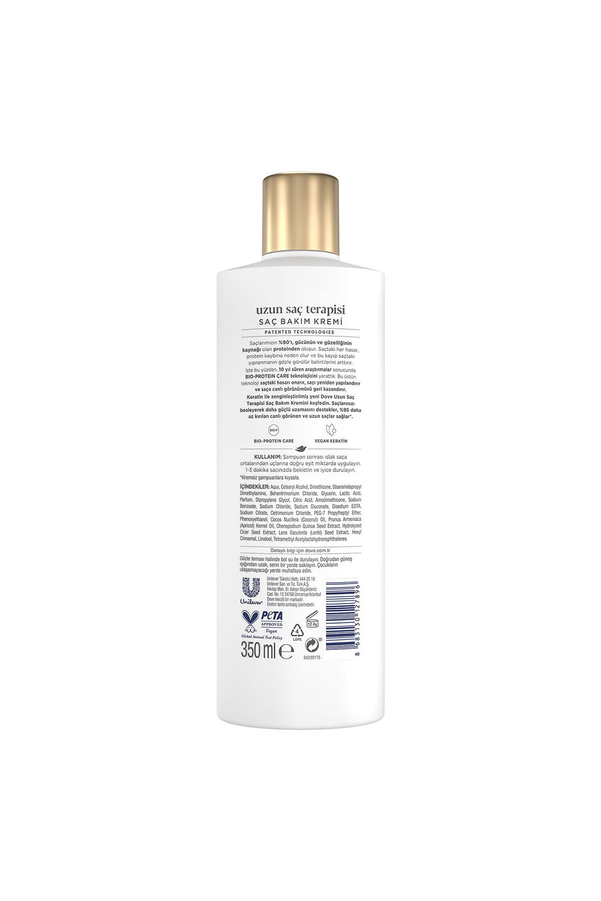 Saç Bakım Kremi Keratin Uzun Saç Terapisi 350 ml x2 — SET.UNİ.10911 — تصویر 9 از 9