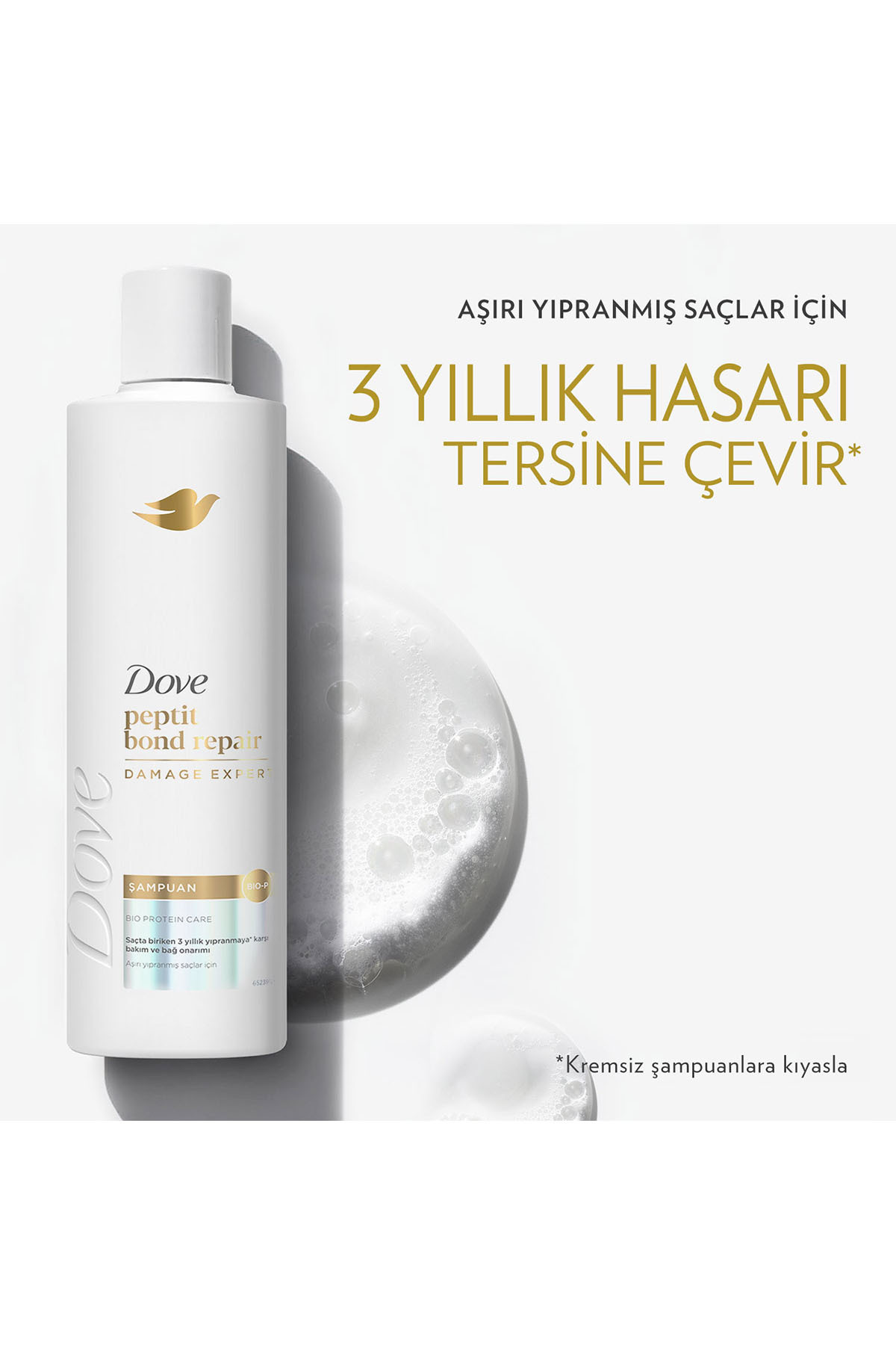 Şampuan Peptit Bond Repair 375 ml x3 — SET.UNİ.10899 — تصویر 7 از 9