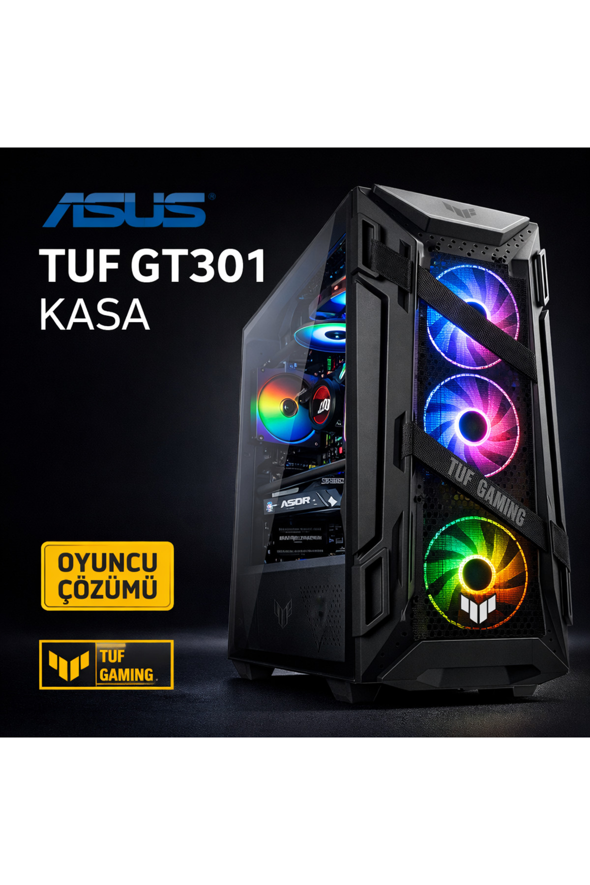 ASUS TUF GAMİNG GT301 RGB GAMER| Ryzen 5 9600X+ RTX 4070 SÜPER