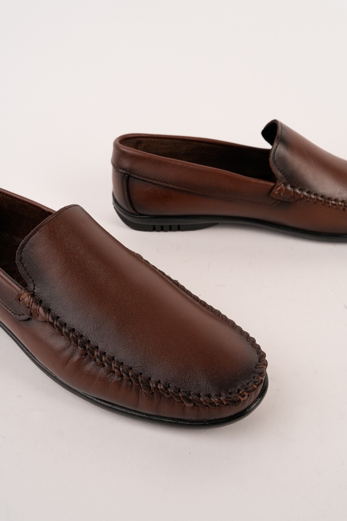 MUGGO WİLLS Hakiki Deri Bağcıksız Erkek Günlük Klasik Loafer Ayakkabı görsel 2