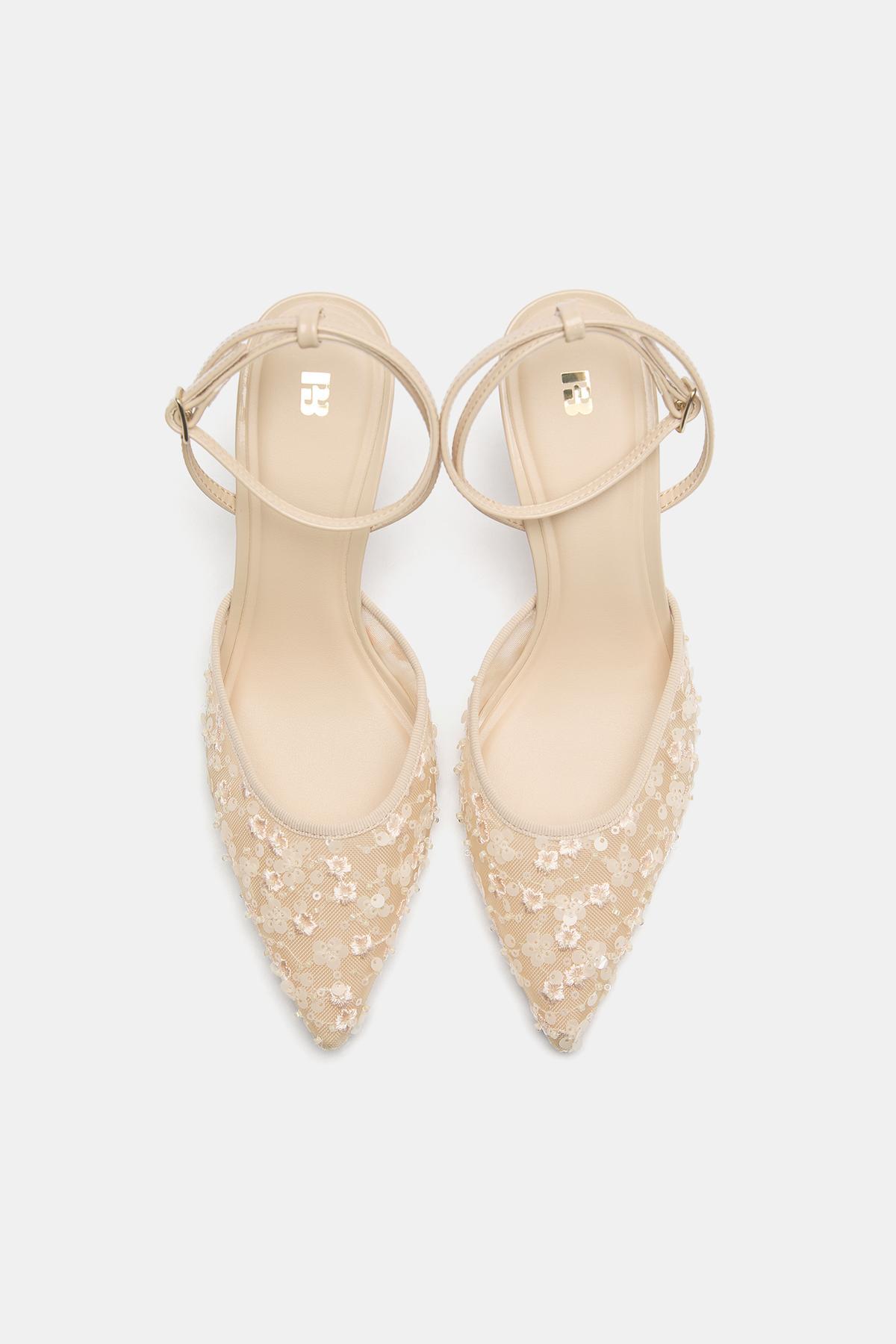 Pull & Bear  Süslü topuklu ayakkabı - Görsel 3