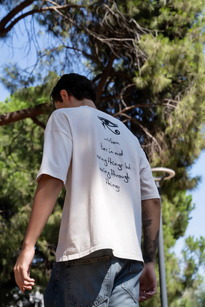 Spes Design Wisdom - Beige Oversize T-Shirt