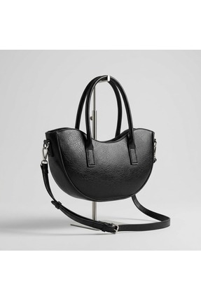 MRS.MODA Kadın Siyah Renk Şık Tasarımlı Omuz Ve El Çantası