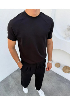 BlackNorth Reglan Kol Slimfit Likralı Tişört