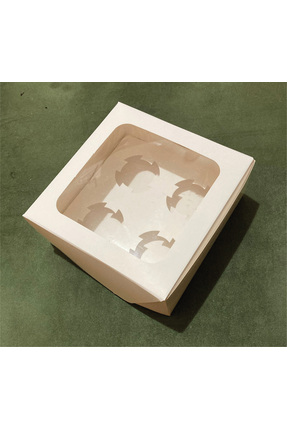 ısp hediye 4'lü Cup Cake Kutusu (10adet)