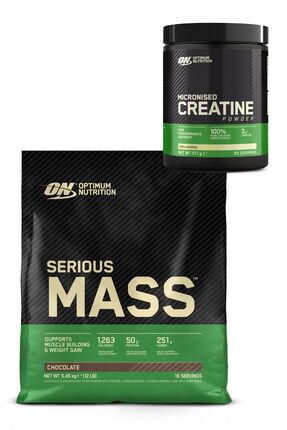 Optimum Nutrition Serious Mass Çikolata Aromalı Gainer 5.45 kg Kreatin Monohi...
