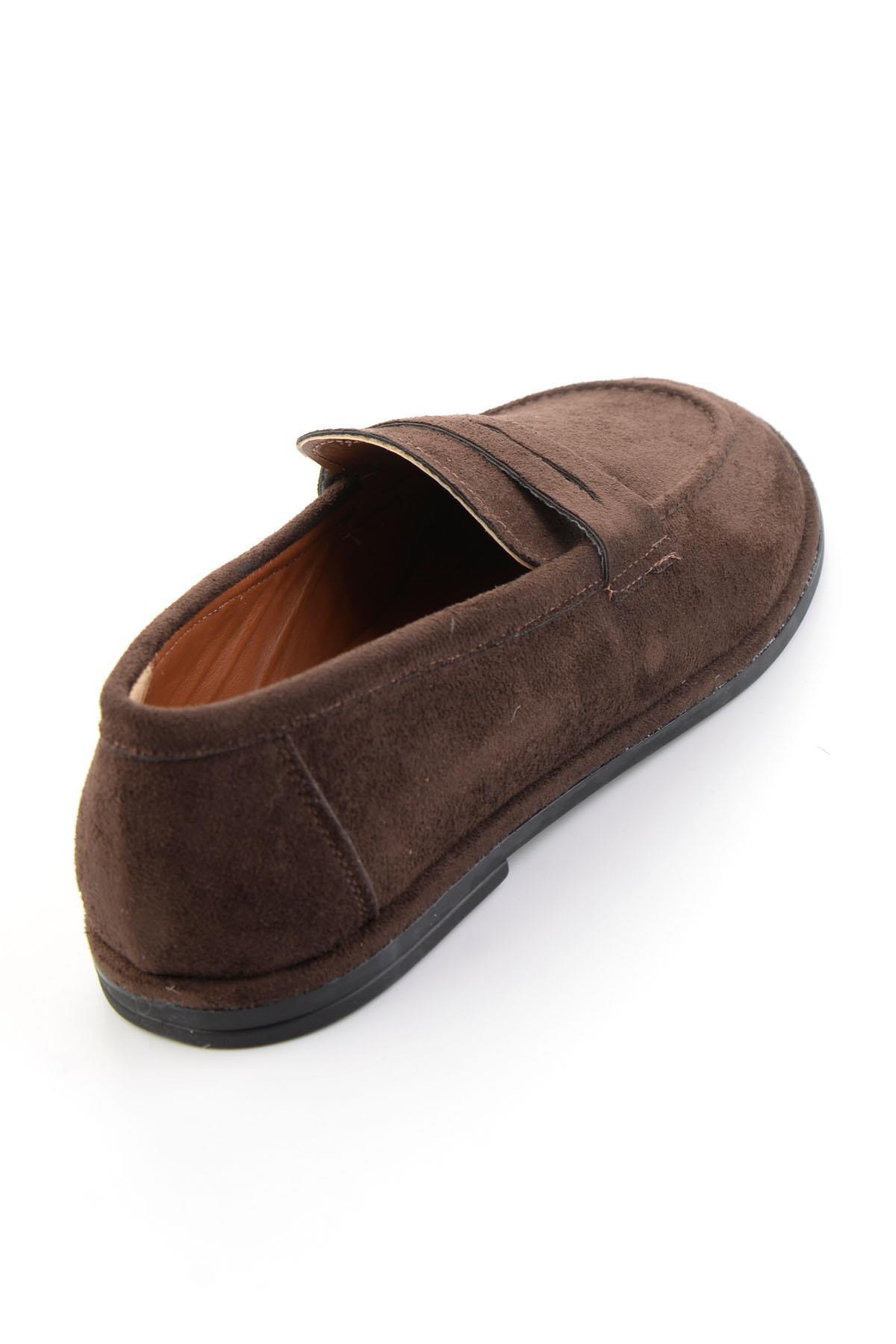 Bambi Kahve Kadın Loafer Ayakkabı K01606034372 görsel 4