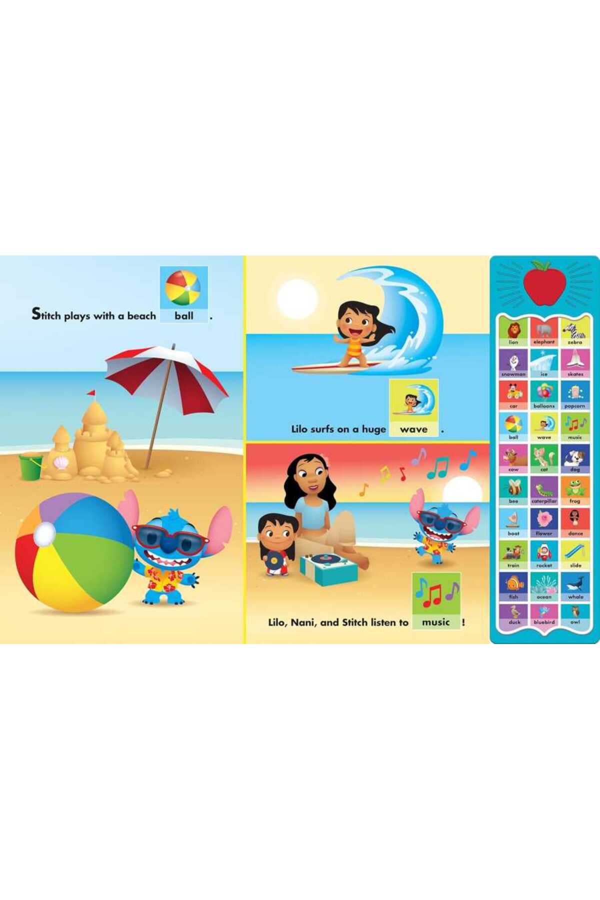 pi kids Disney Baby First Word Adventures Sound Book fotoğrafı 3 (önizleme)