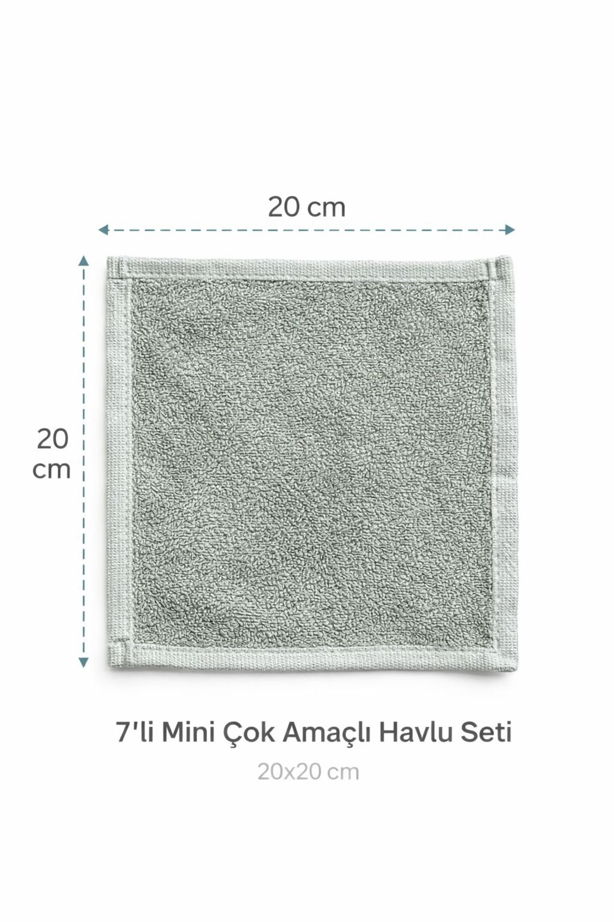 TEXTİLES MAGİC LAMP 7'li Çok Amaçlı Bambu Mini Havlu Seti - Bebek, Mutfak ve Temizlik Havlusu 20 X 20 cm fotoğrafı 6 (önizleme)