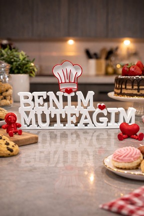 ARNİS Benim Mutfağım Yazılı Dekoratif Mutfak Süsü–Mutfak Dekoru–Raf ve Tezgah...