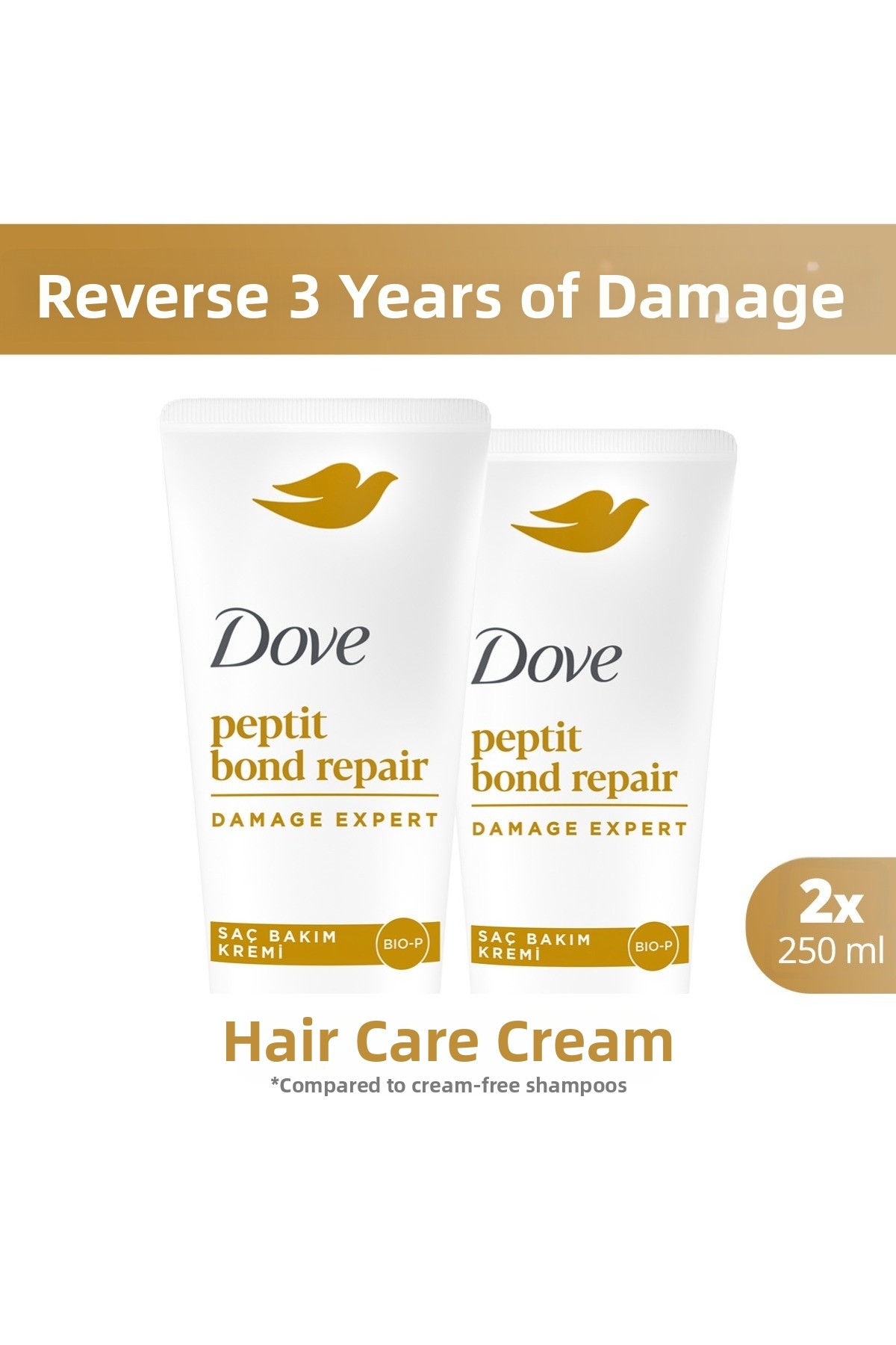 Dove Savior Repairing Hair Care Cream Peptide Bond Repair 250 ml