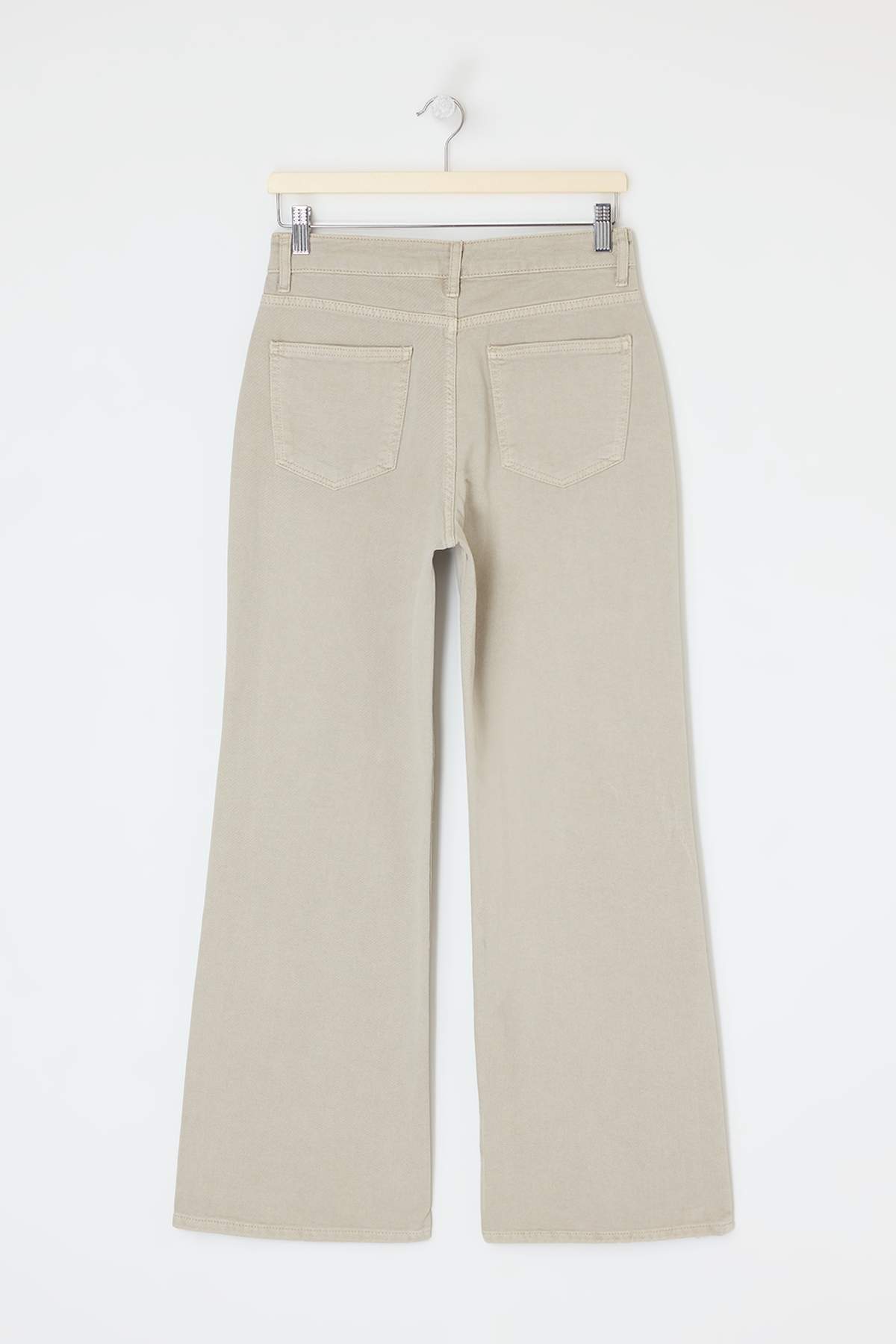 Trendyolmilla  Mint Yüksek Bel %100 Pamuk Wide Leg Geniş Paça Jeans TWOSS26JE00161 - Görsel 6