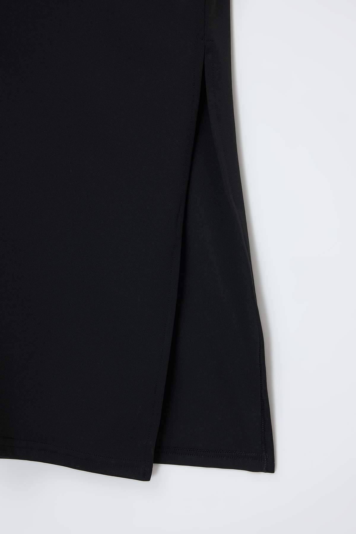 Trendyolmilla  Askılı Yırtmaçlı Uzun Sandy Elbise TDRSS26EL00027 - Görsel 6