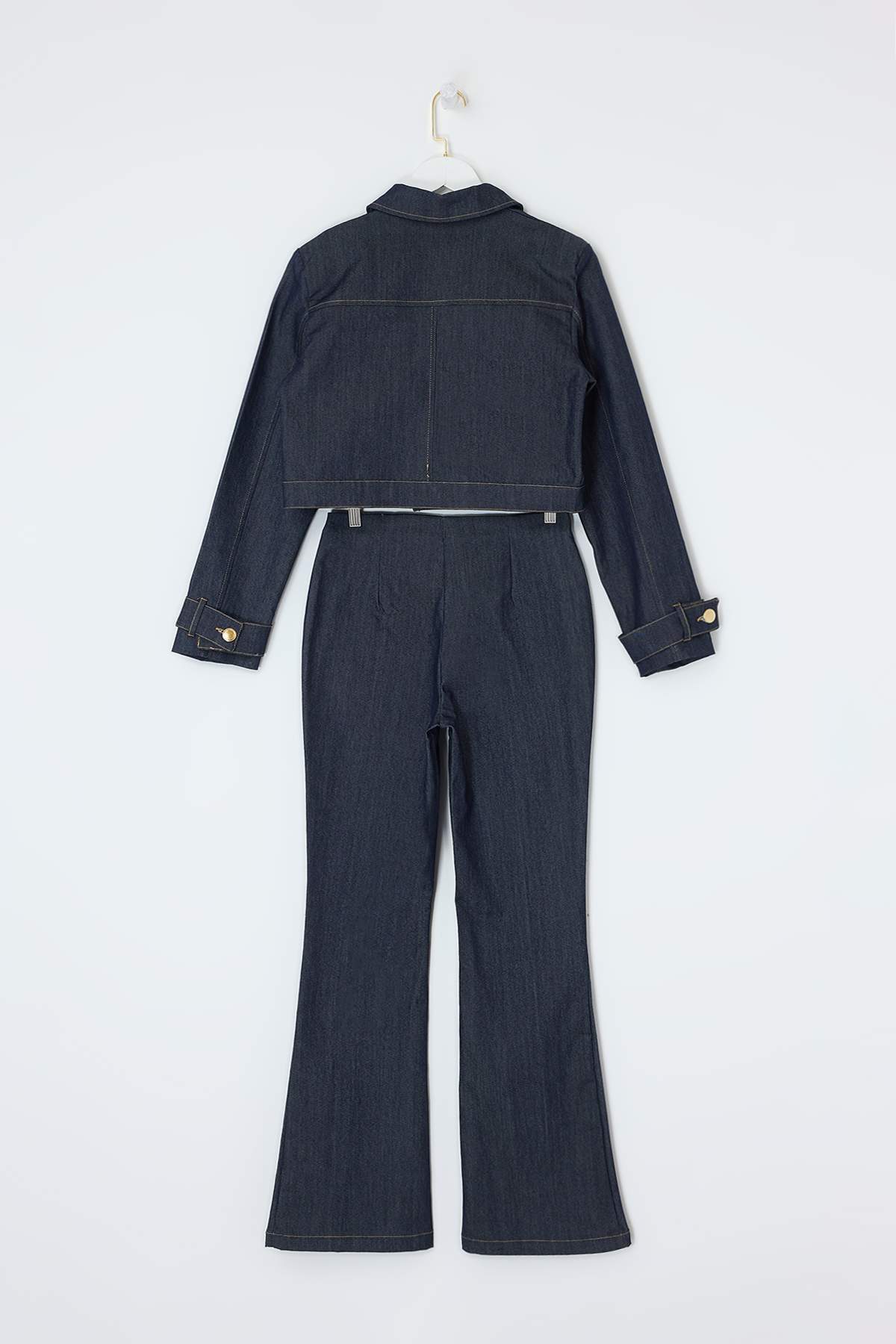 Trendyolmilla  Lacivert Alt-Üst Denim Takım TDRSS26AU00015 - Görsel 5