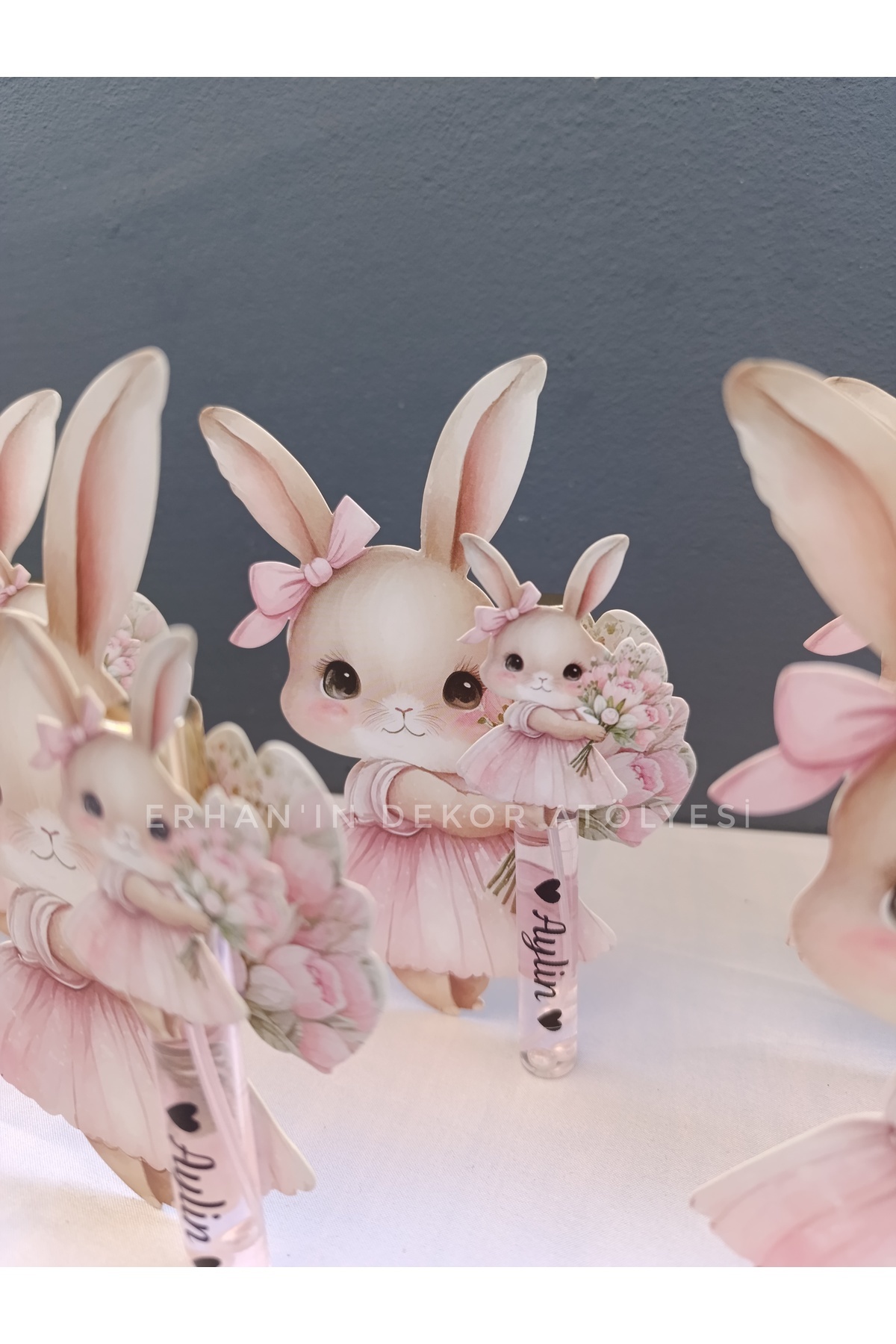Erhan'ın Dekor Atölyesi El Emeği Ürünler Bebek Hediyesi Kolonya Tavşanlı Model Hediyelik Kolonya Parfüm şişe kolonya 10 adet fotoğrafı 3 (önizleme)
