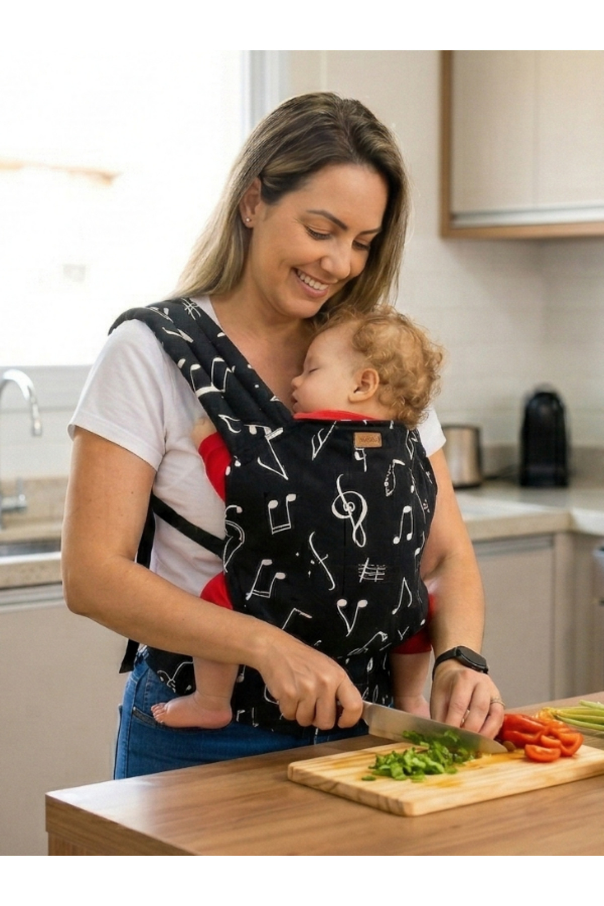 EGGBABY Ergonomik Kanguru Bebek Taşıma Siyah Bebek Kangurusu fotoğrafı 5 (önizleme)