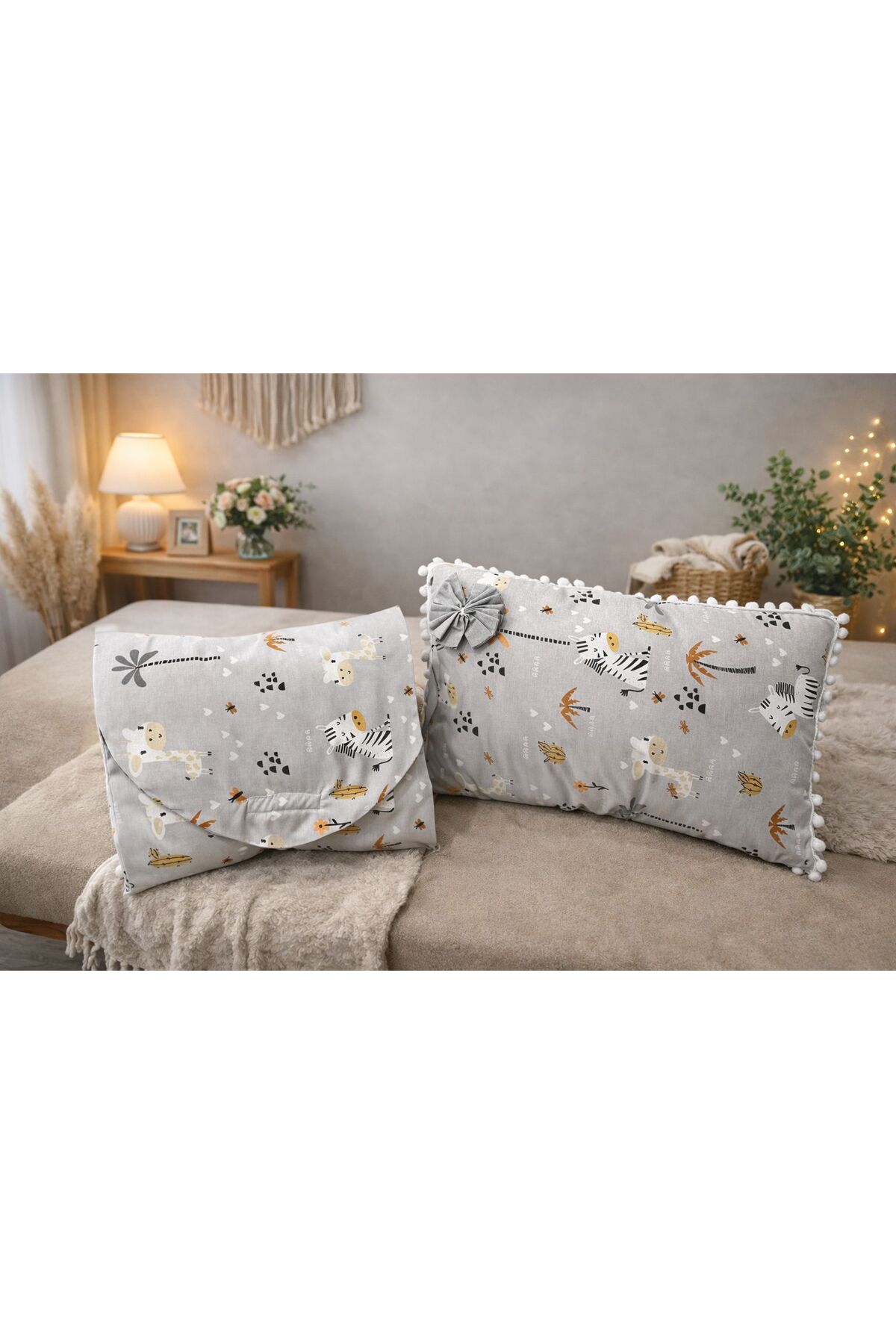 GÖKDAĞ BEDDING 9 Parça Lüx Bebek Seti – Bebek Yuvası, Puset Minderi, Emzirme Yastığı, Alt Açma Minderi, Yorganı fotoğrafı 3 (önizleme)