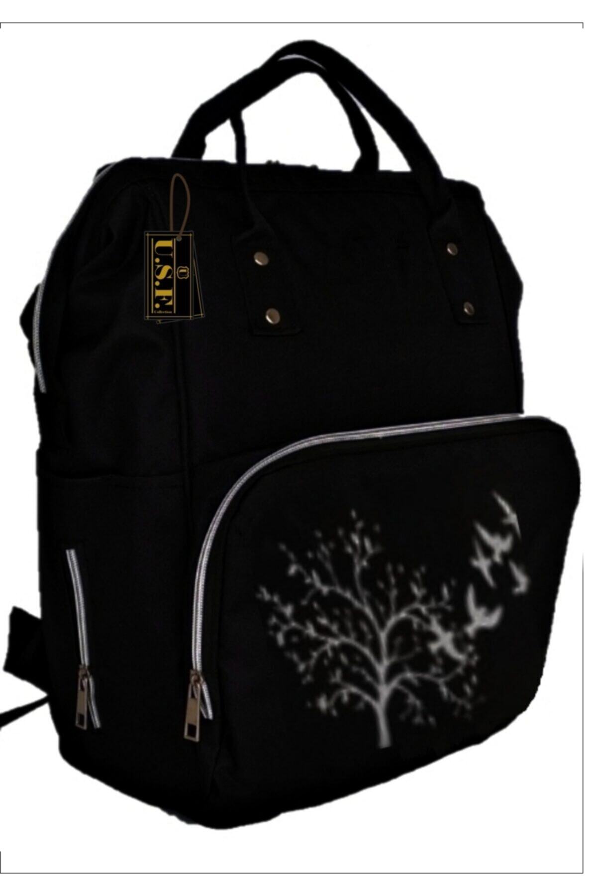 USF Anne Bebek Bakım Sırt Çantası Organizatör Fonksiyonel Termal Biberon Gözlü, Su Geçirmez Kumaş fotoğrafı 5 (önizleme)