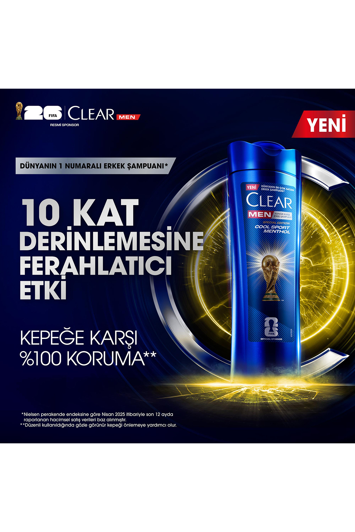 Men Kepeğe Karşı Etkili Şampuan Cool Sport Menthol 350 ml x3 — SET.UNİ.2783 — تصویر 4 از 9