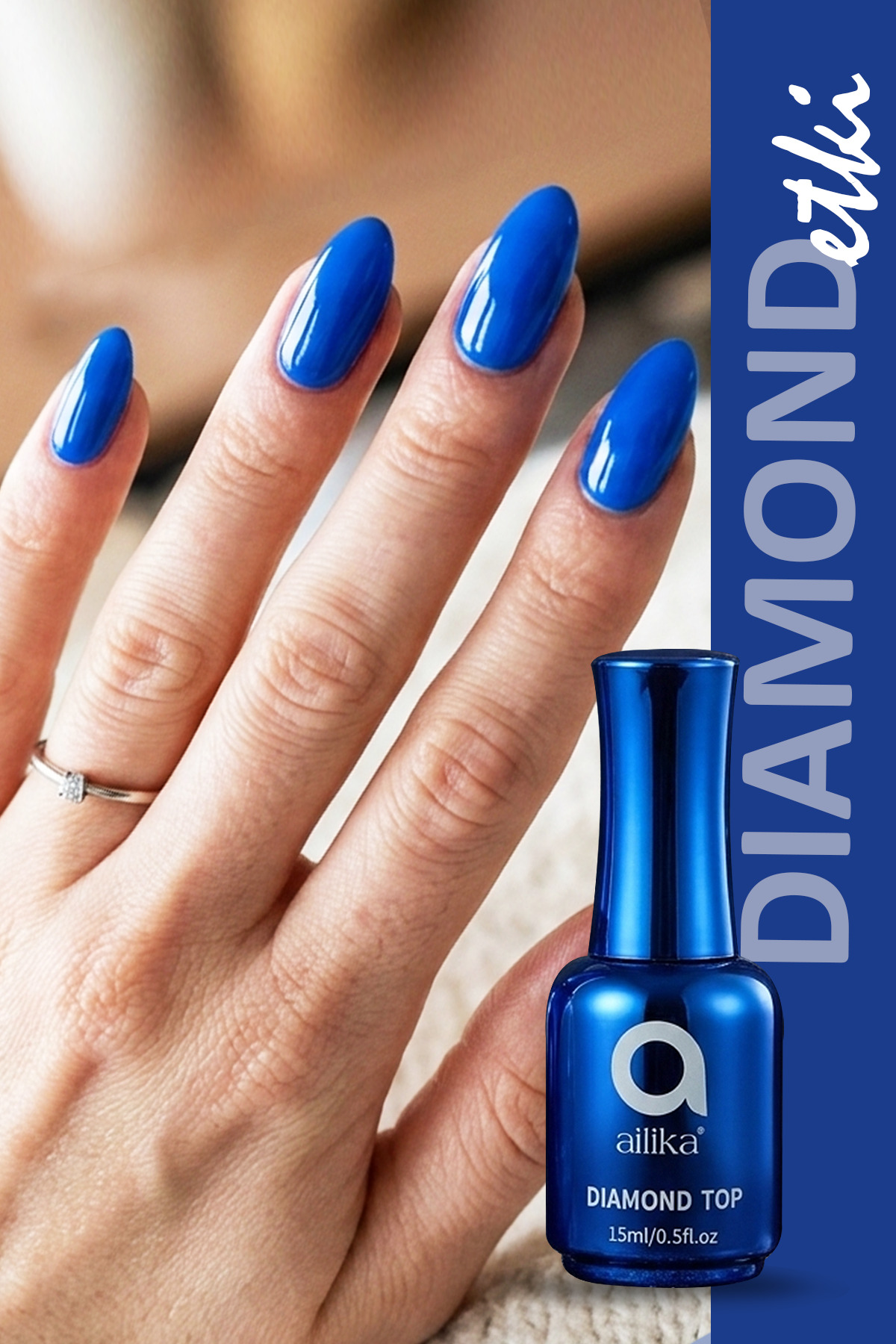 Premium Diamond Top Coat Topkat 15ml — سفید TopCoat15ml — تصویر 5 از 5