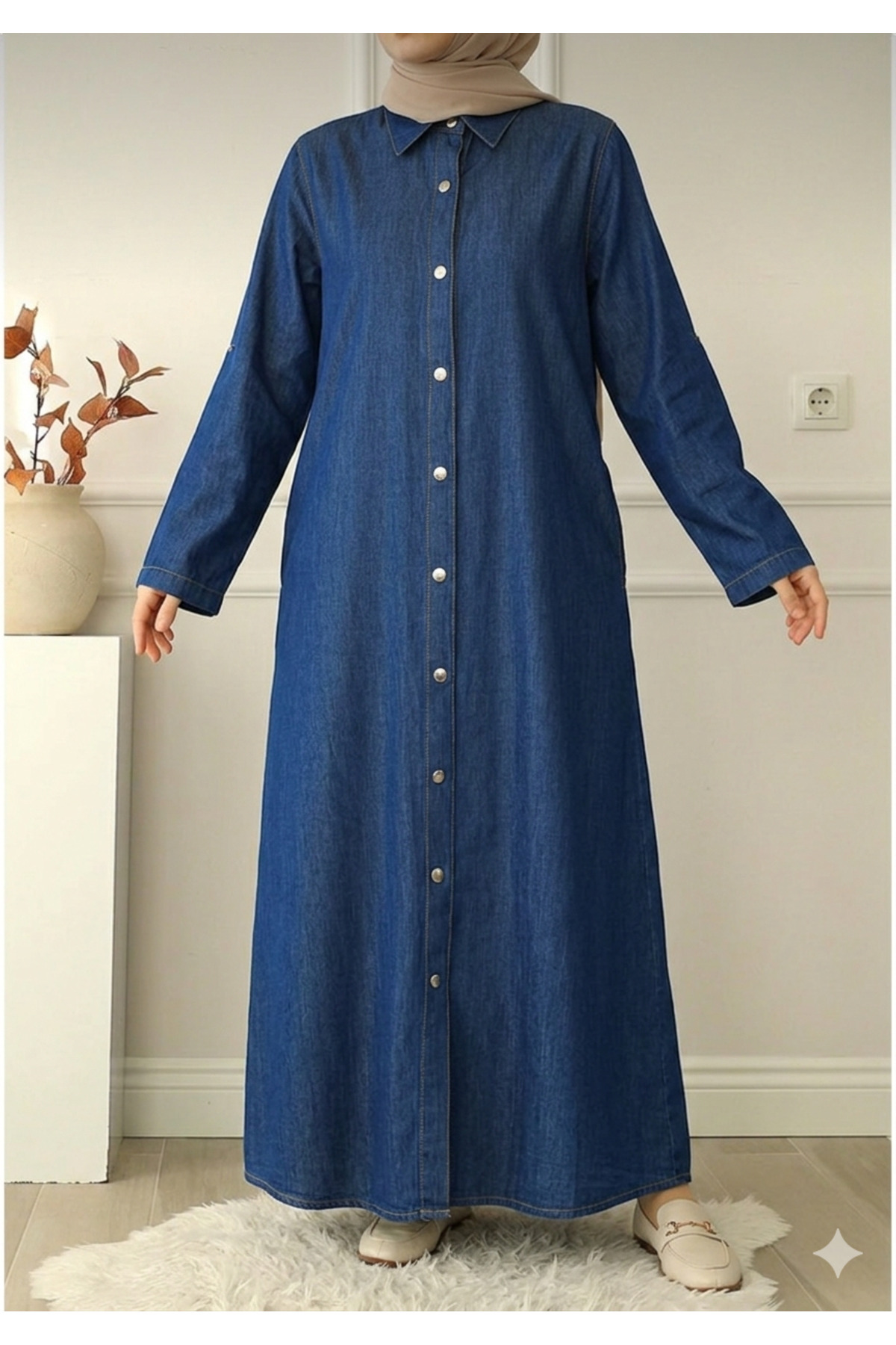 OKTAYUSTA COLLECTİON  Günlük Spor Yırtmaçlı Gömlek Yaka Çıtçıtlı Cepli Jami Ferace - Görsel 3