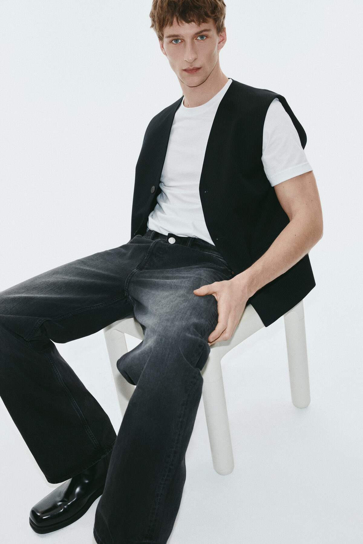 H&M  Loose Straight Jeans - Görsel 3