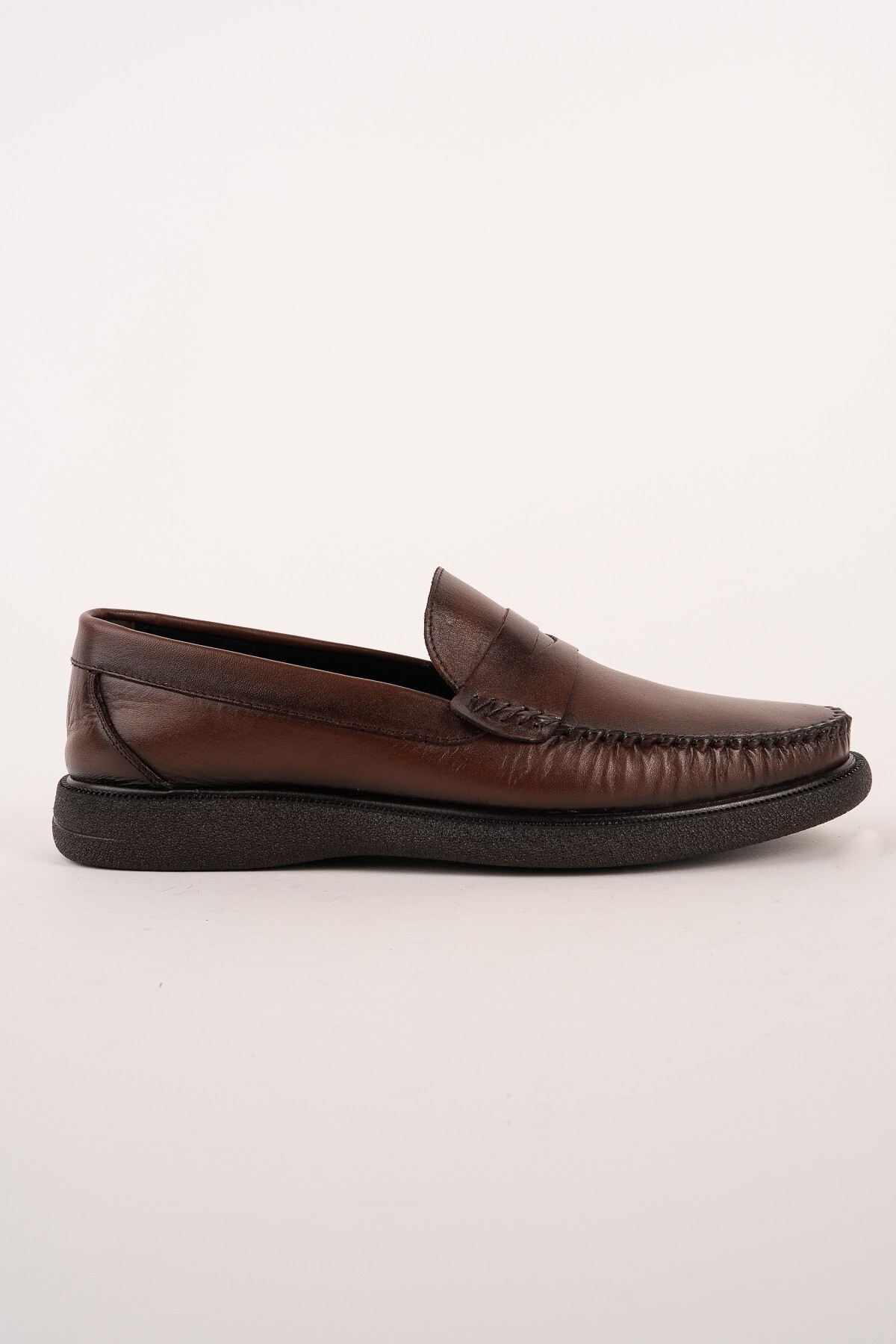 Muggo  GENTZ Hakiki Deri Rahat Taban Erkek Günlük Klasik Loafer Ayakkabı