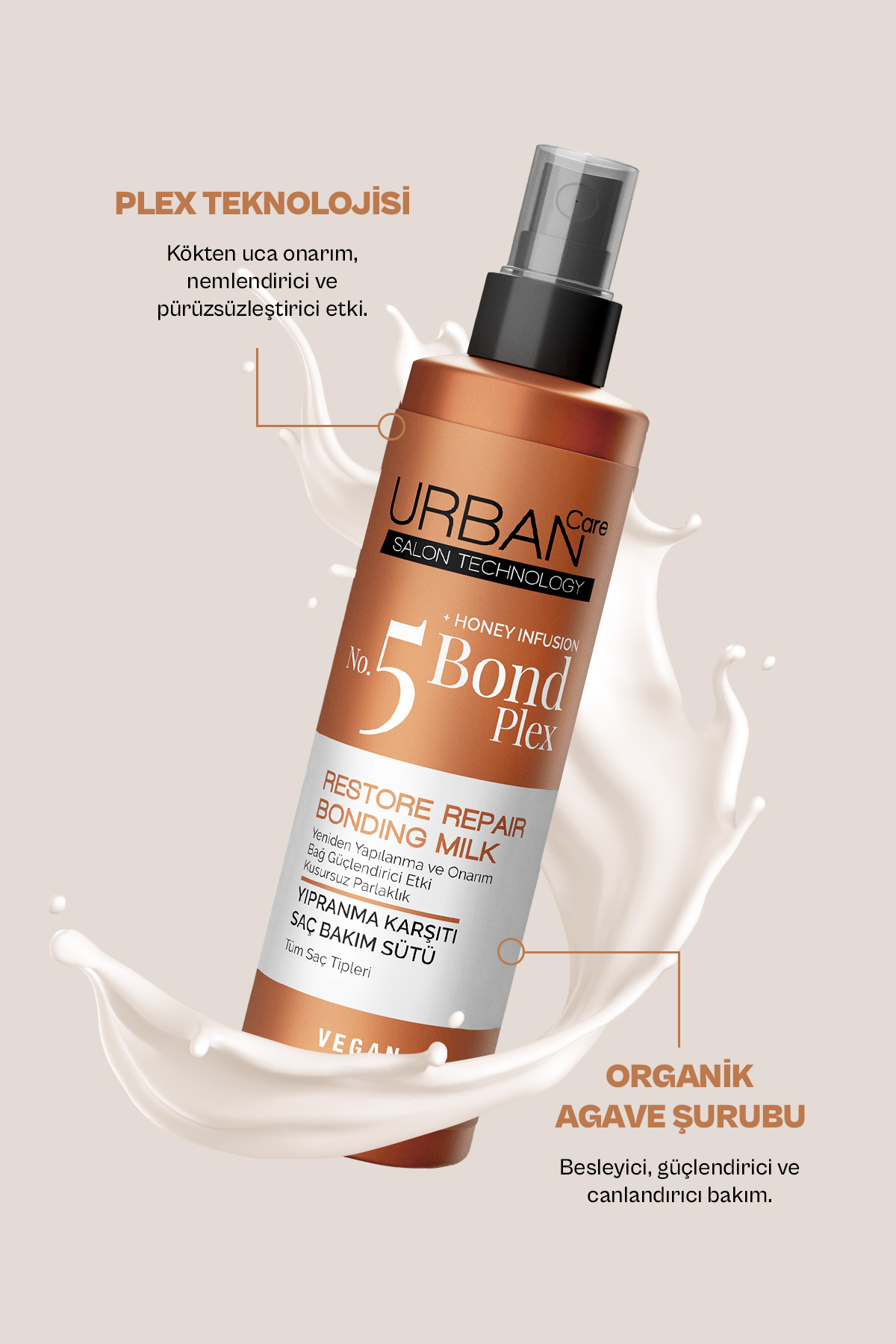 No.5 Bond Plex Restore Repair Yıpranma Karşıtı Saç Bakım Sütü 200 Ml-vegan 8680690707971 — تصویر 3 از 5