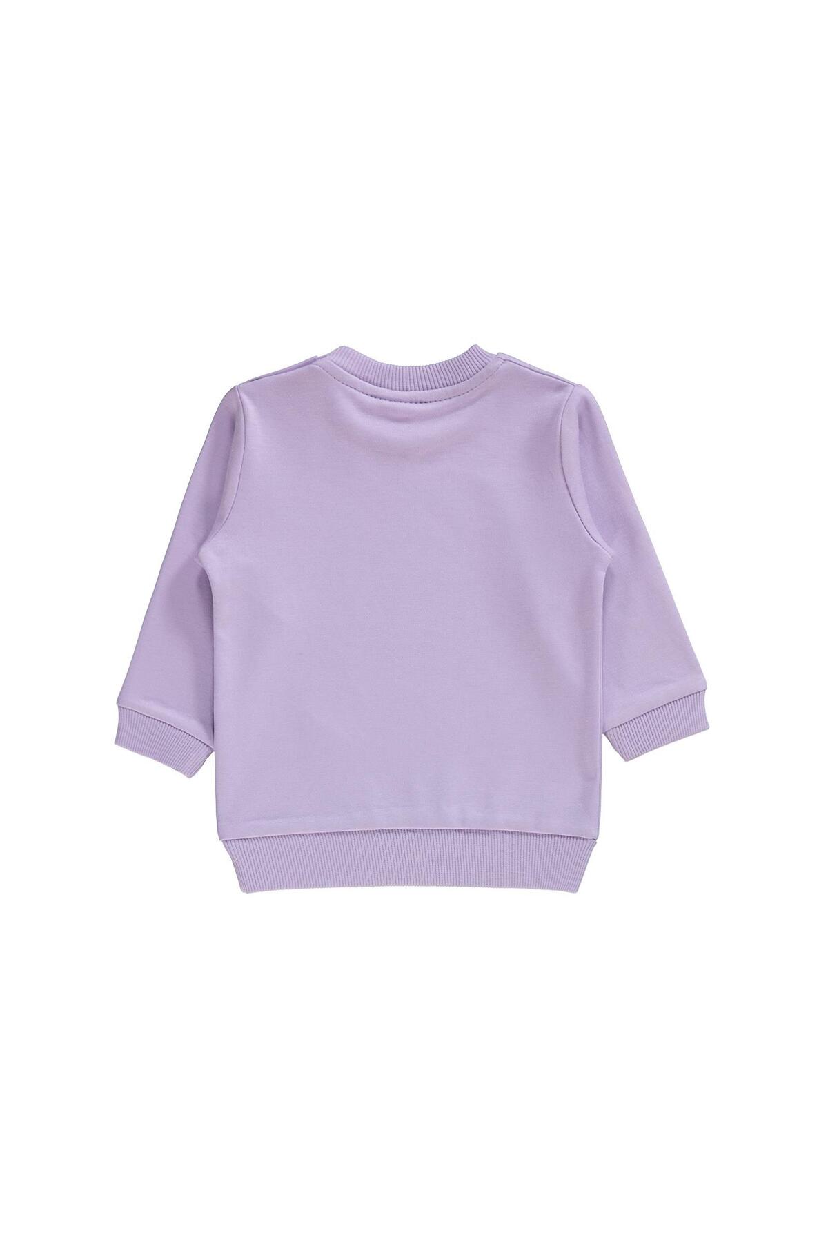 Civil Baby Need More Sleep Baskılı 6-18 Ay Sweatshirt - Lila fotoğrafı 3 (önizleme)