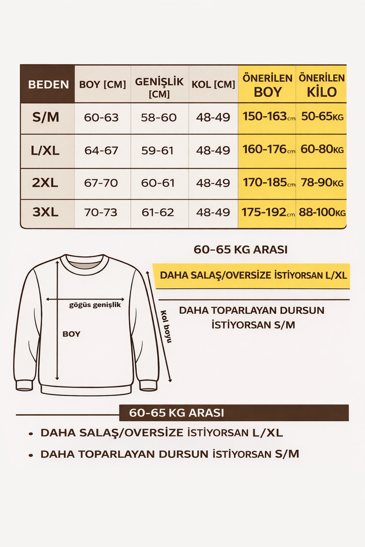 Kırlangıç Moda  Siyah Oversize Bisiklet Yaka Kadın Triko Kazak - Görsel 2