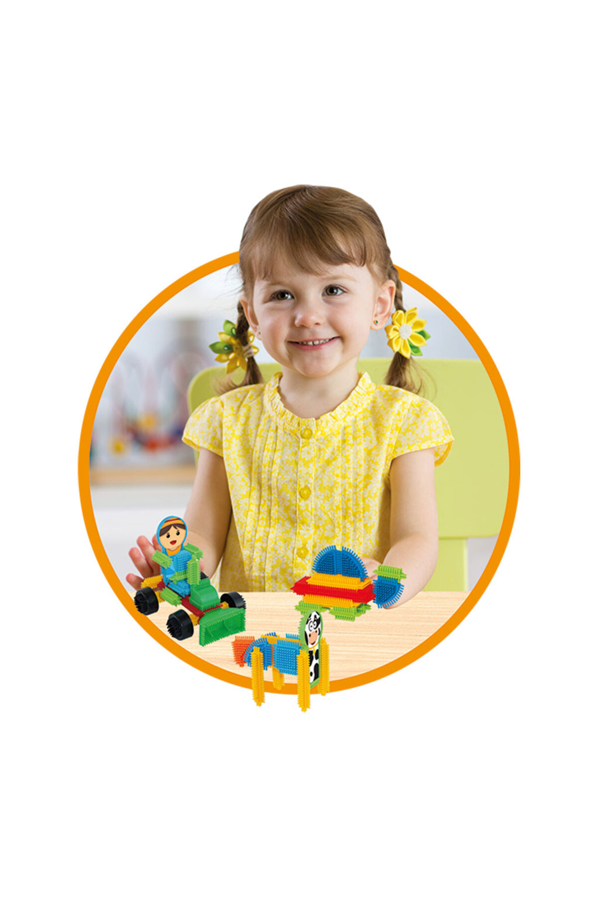 a v d a 75 Parça Çiftlik Kaktüs Blok Seti Renkli Kaktüs Bloklar Yapı Oyuncağı fotoğrafı 3 (önizleme)