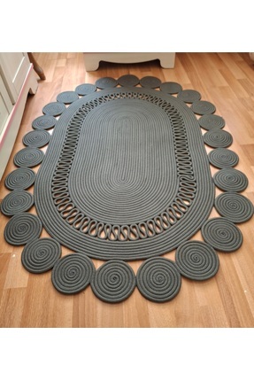 DG ATÖLYE Hasır Görünümlü Paspas Kilim 80x120 cm