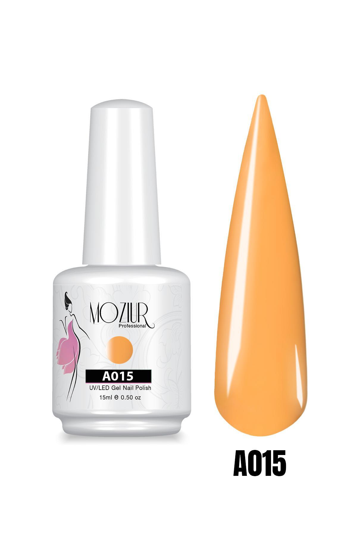 لاک دائمی ناخن UV LED A015 (سری زرد) 15ml — نارنجی 8683089006020 — تصویر 3 از 3