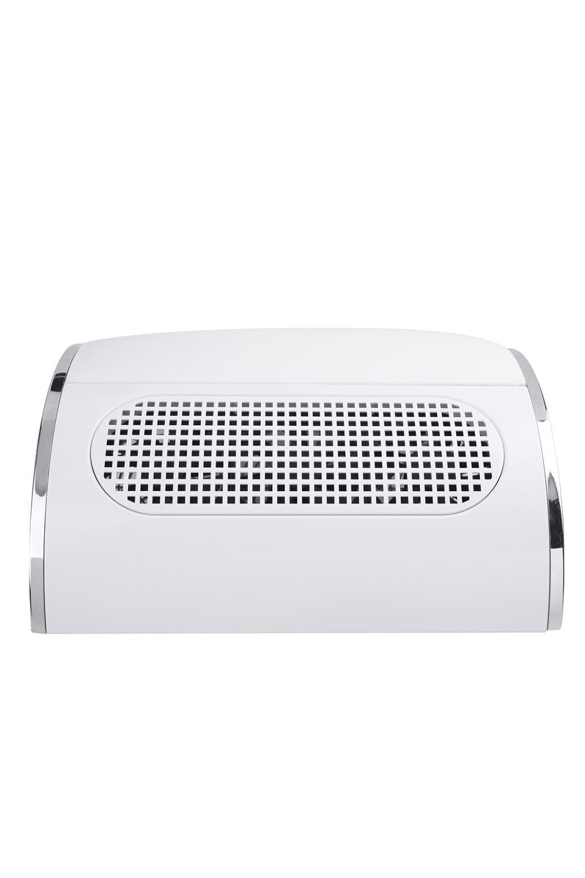 DS-100 3 Fanlı Protez Tırnak Toz Toplayıcısı 40W — سفید MZR-7104381481274 — تصویر 3 از 7