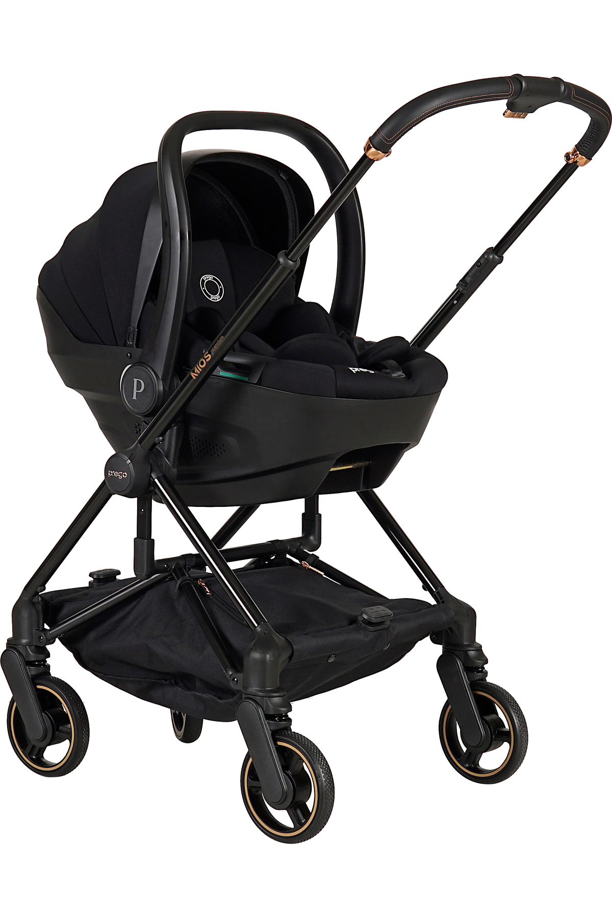 Prego Mios Premium İ-Size Travel Sistem Bebek Arabası Siyah 2415 fotoğrafı 2 (önizleme)