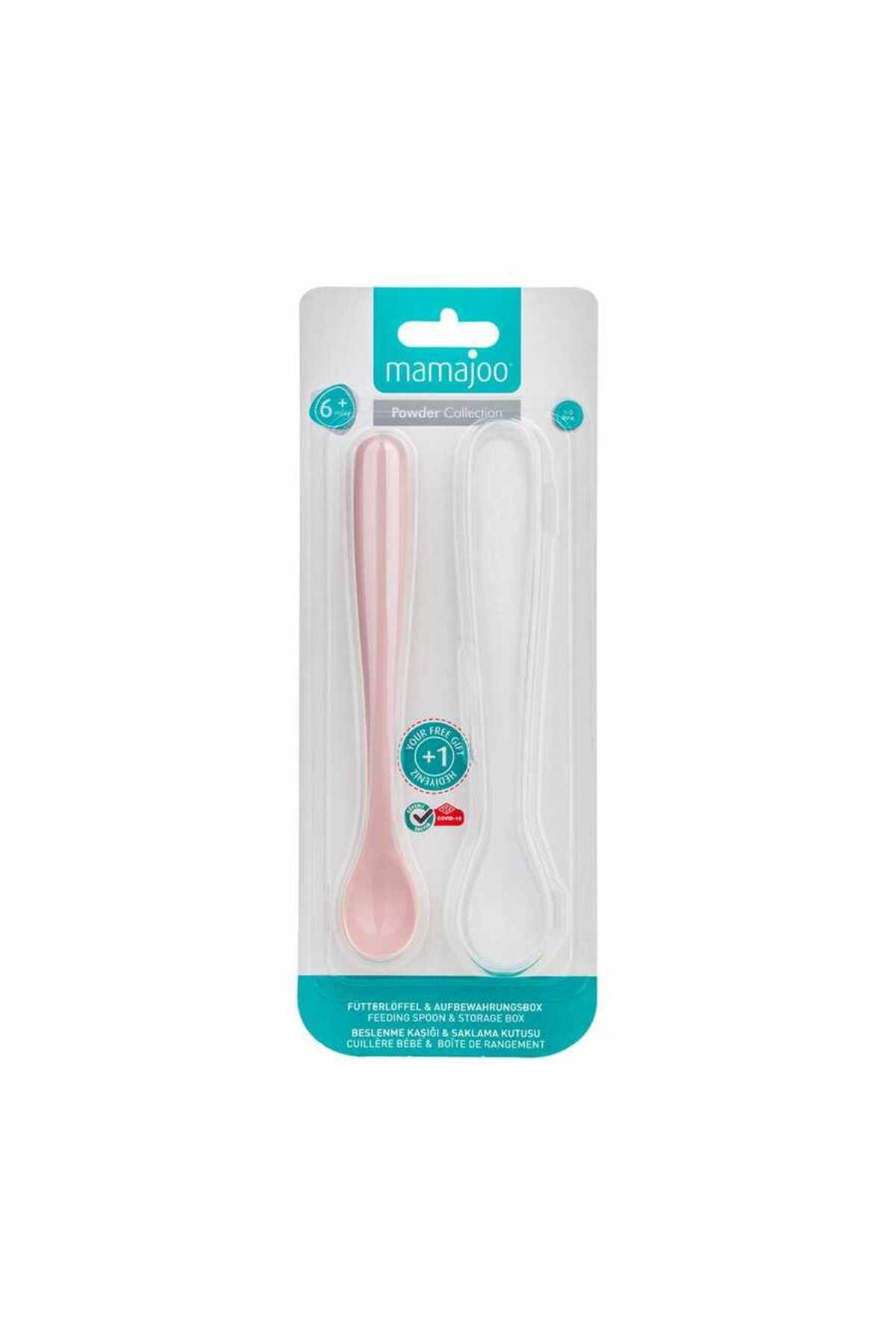 Mamajoo Antikolik Akıtmaz Alıştırma Bardağı 270 ml & İkili Ergonmik Beslenme Kaşığı - Powder Pink fotoğrafı 7 (önizleme)