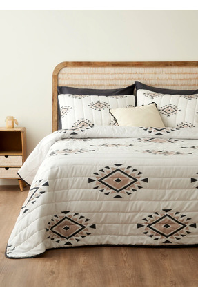 Bella Maison Nora Kapitoneli Çok Amaçlı Çift Kişilik Yatak Örtüsü Seti (240x2...