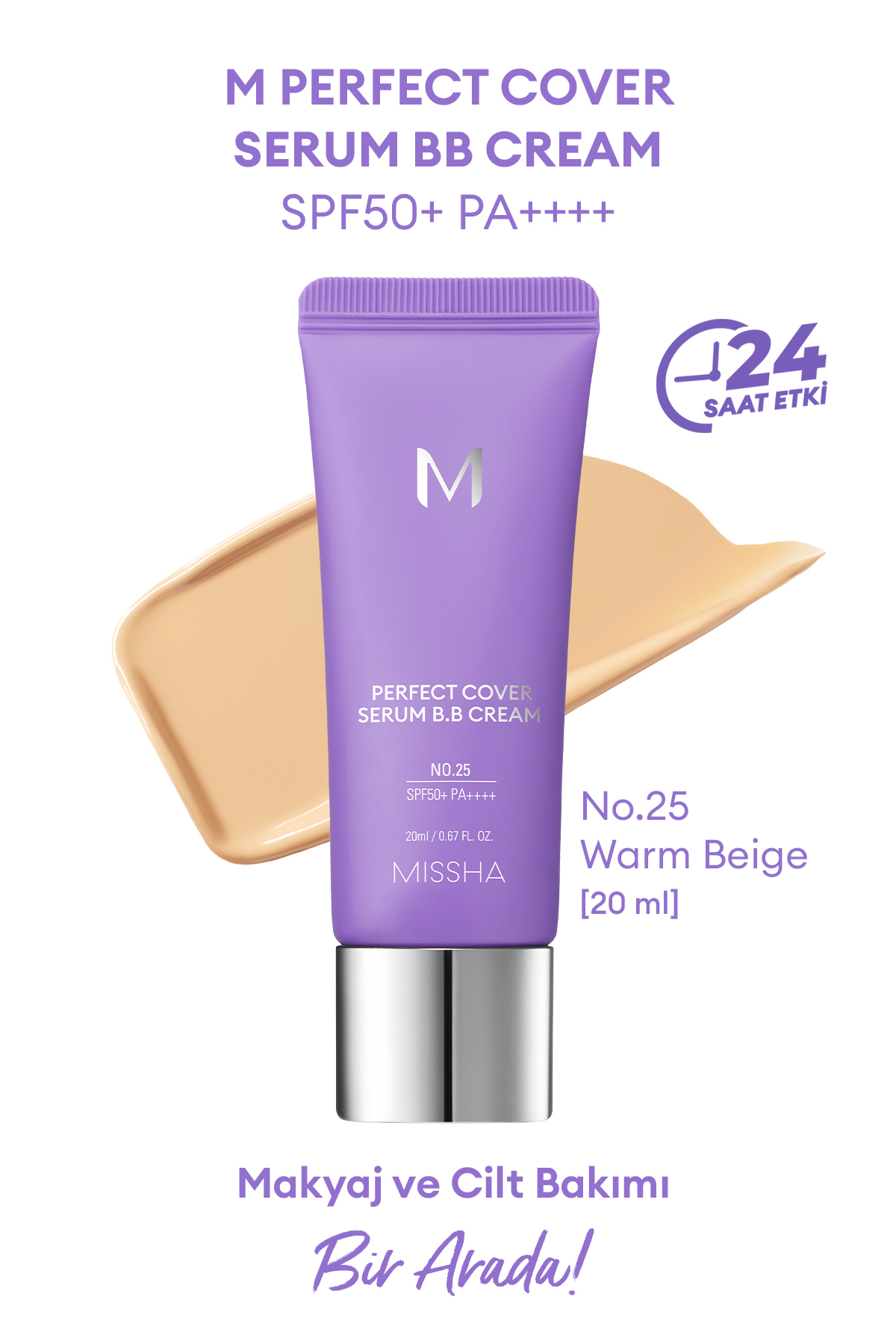 Missha Yaşlanma Karşıtı Bakım ve Aydınlık Görünüm Sunan M Perfect Cover Serum BB Cream SPF50+/PA++++ No:25 - Fiyatı, Yorumları