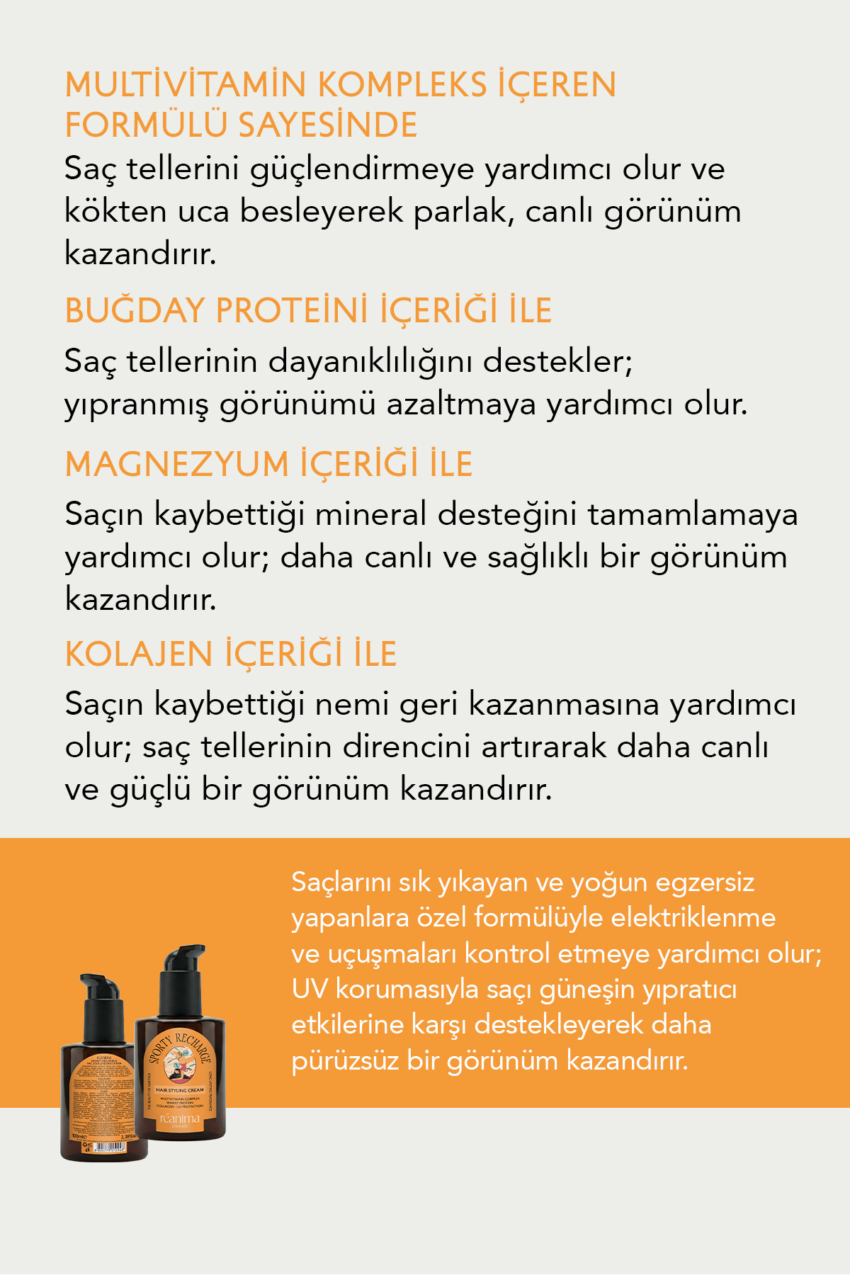 Sporty Recharge Hareketli Günlerde Şekil Ve Bakımı Bir Arada Sunan Saç Şekillendirici Krem — TYC0FBD394A8172DCD77AFD00 — تصویر 6 از 7