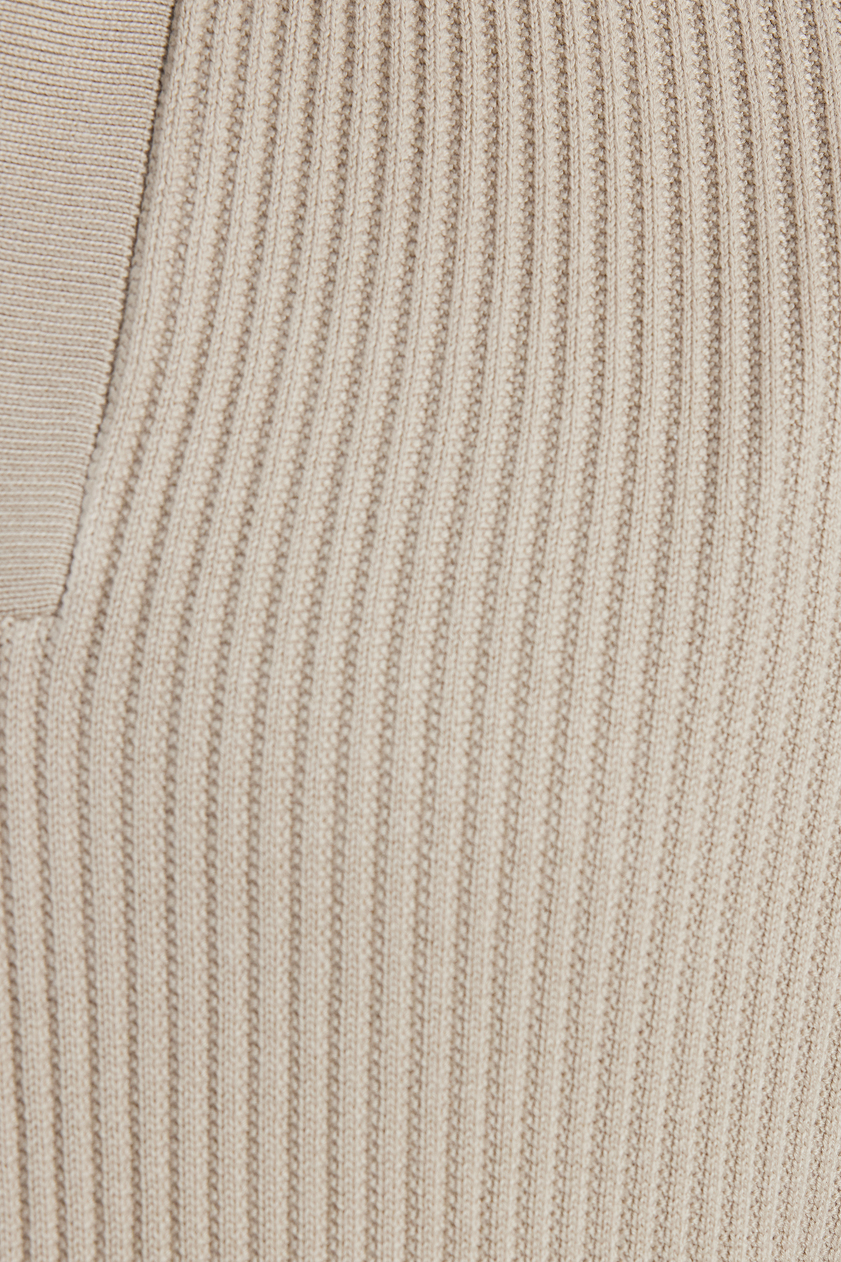 Tudors  Erkek Standart Fit Normal Kesim Pamuklu Polo V Yaka Taş Kazak - Görsel 5